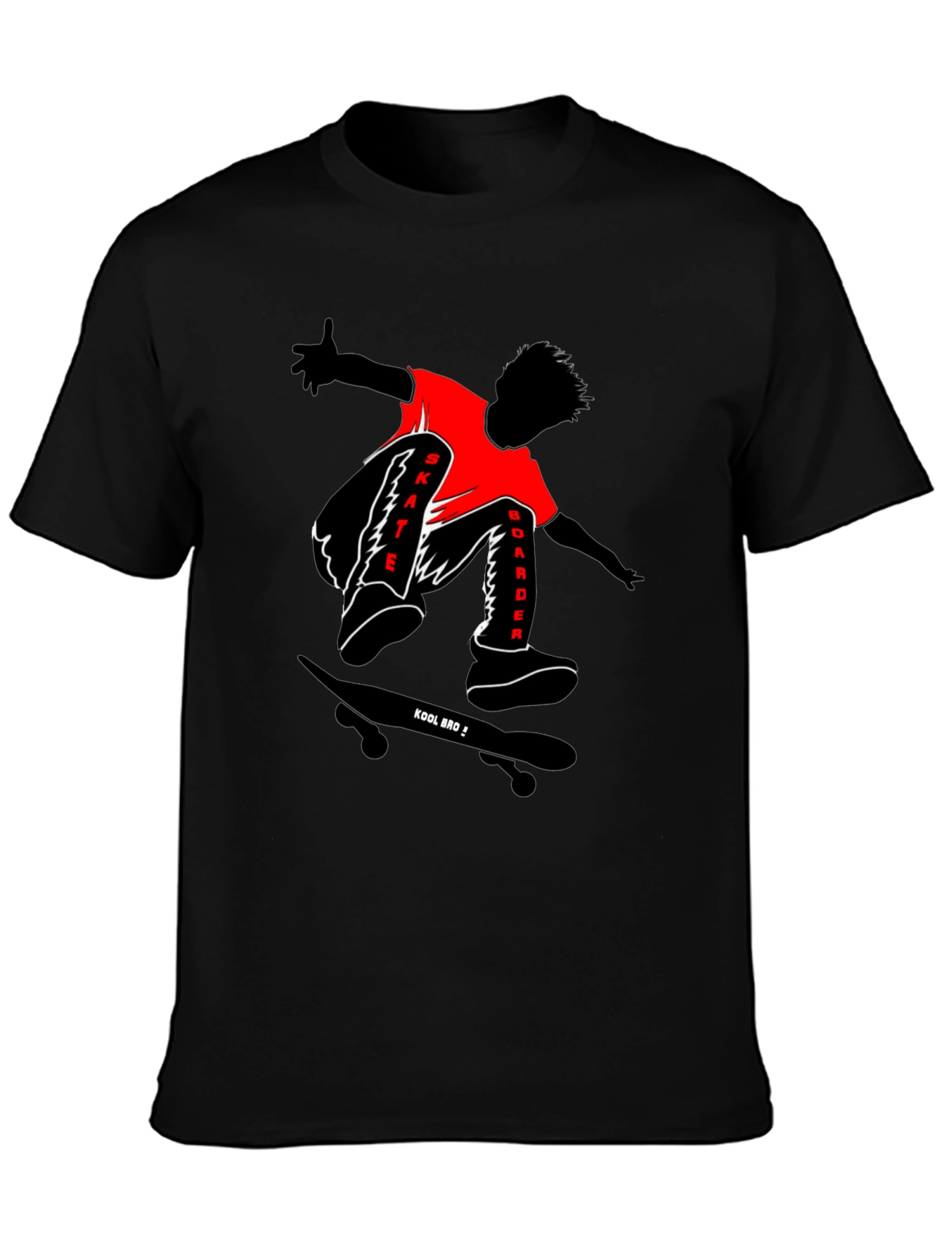 Skateboarder Graphic T-Shirt - Kool Bro Design