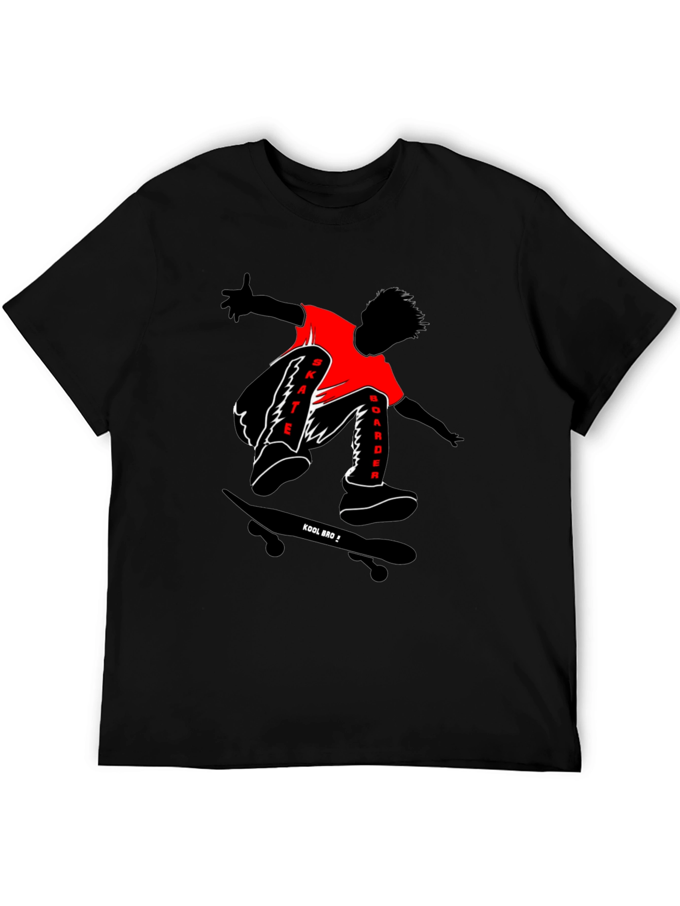 Skateboarder Graphic T-Shirt - Kool Bro Design