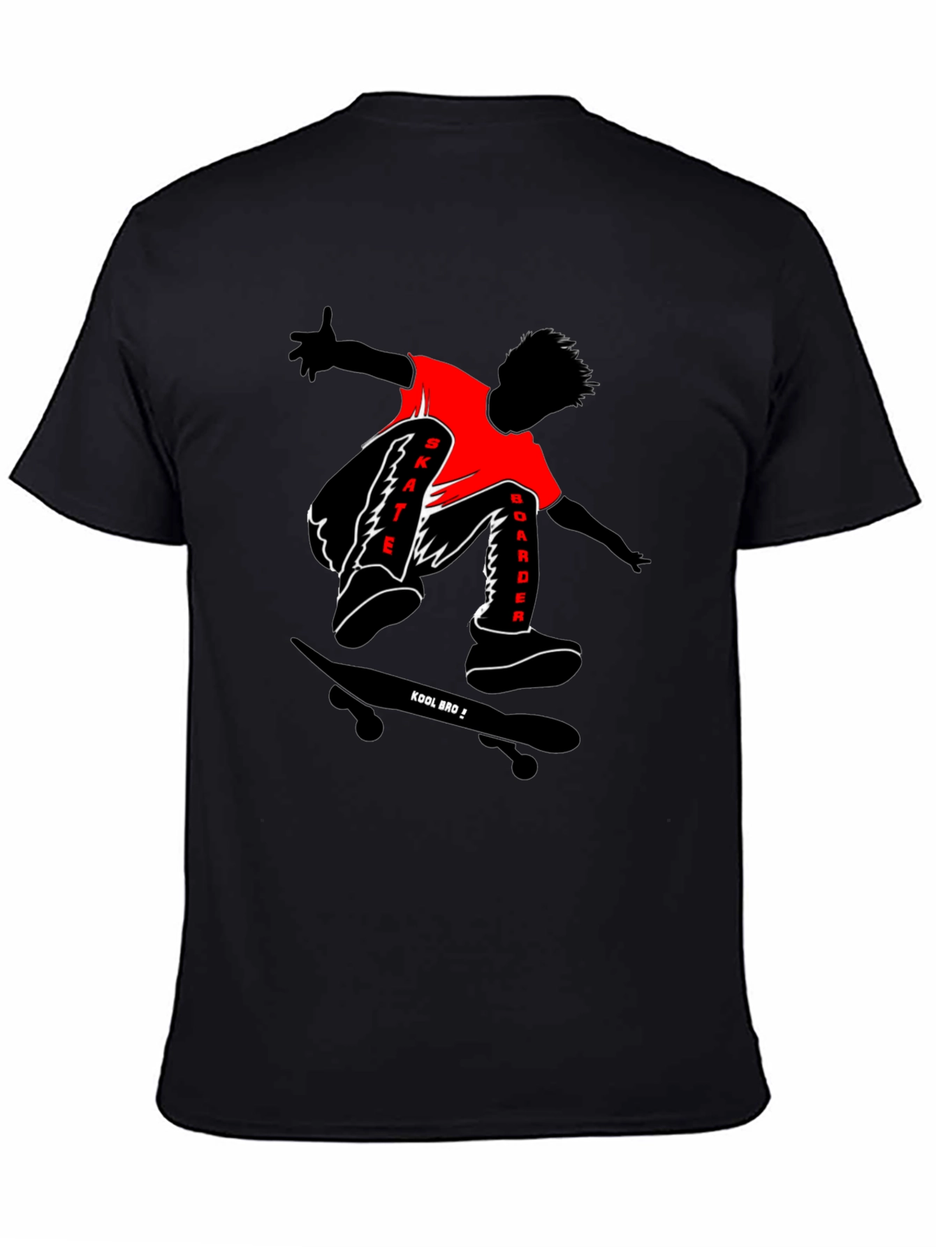 Skateboarder Graphic T-Shirt - Kool Bro Design