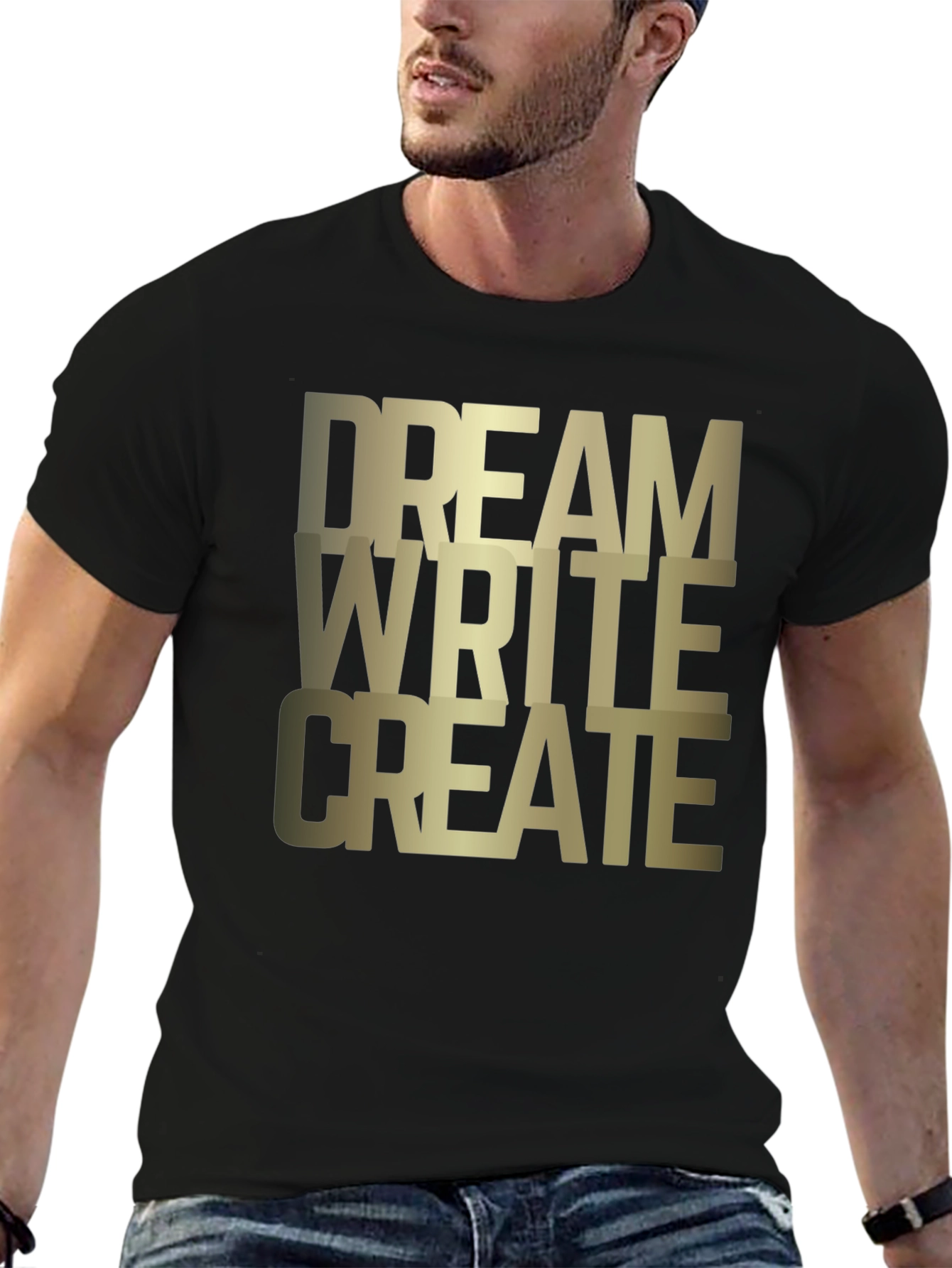 Dream Write Create Graphic Tee - Black