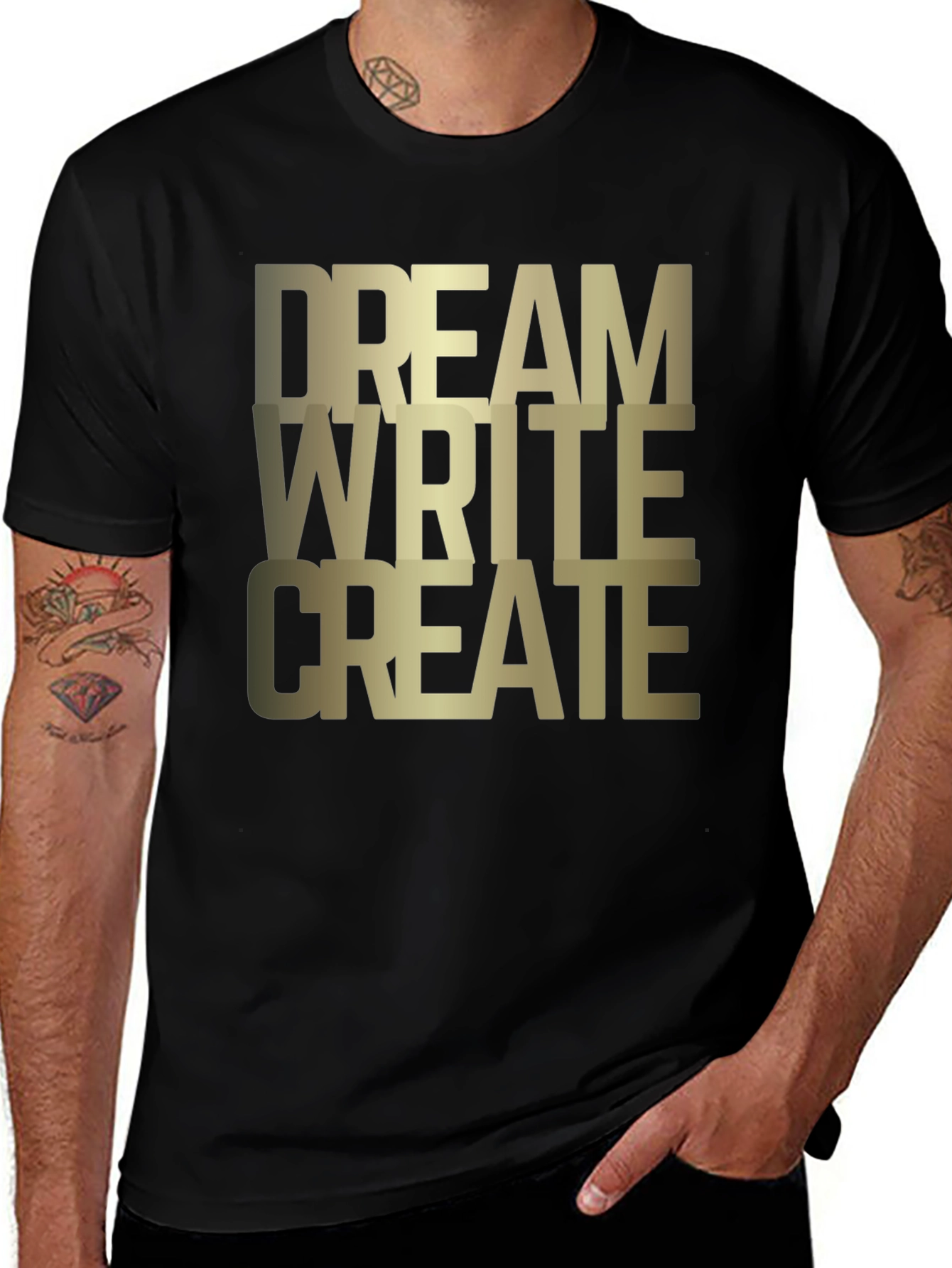 Dream Write Create Graphic Tee - Black
