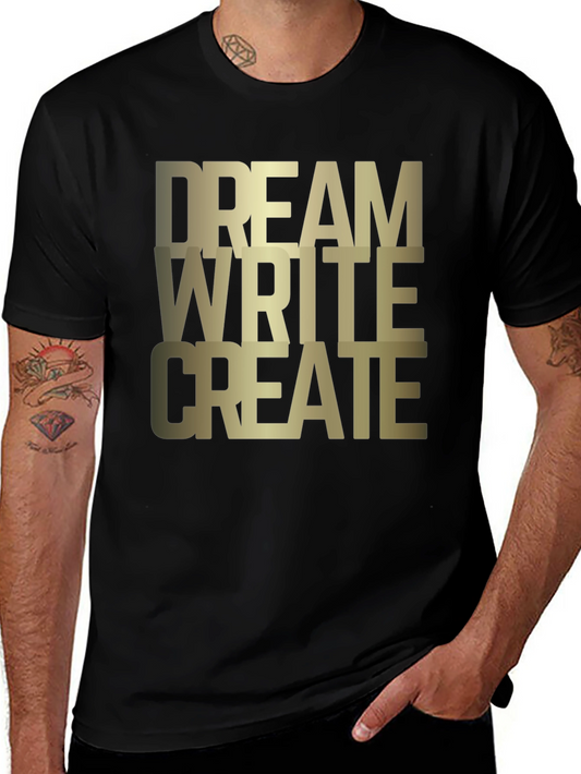 Dream Write Create Graphic Tee - Black
