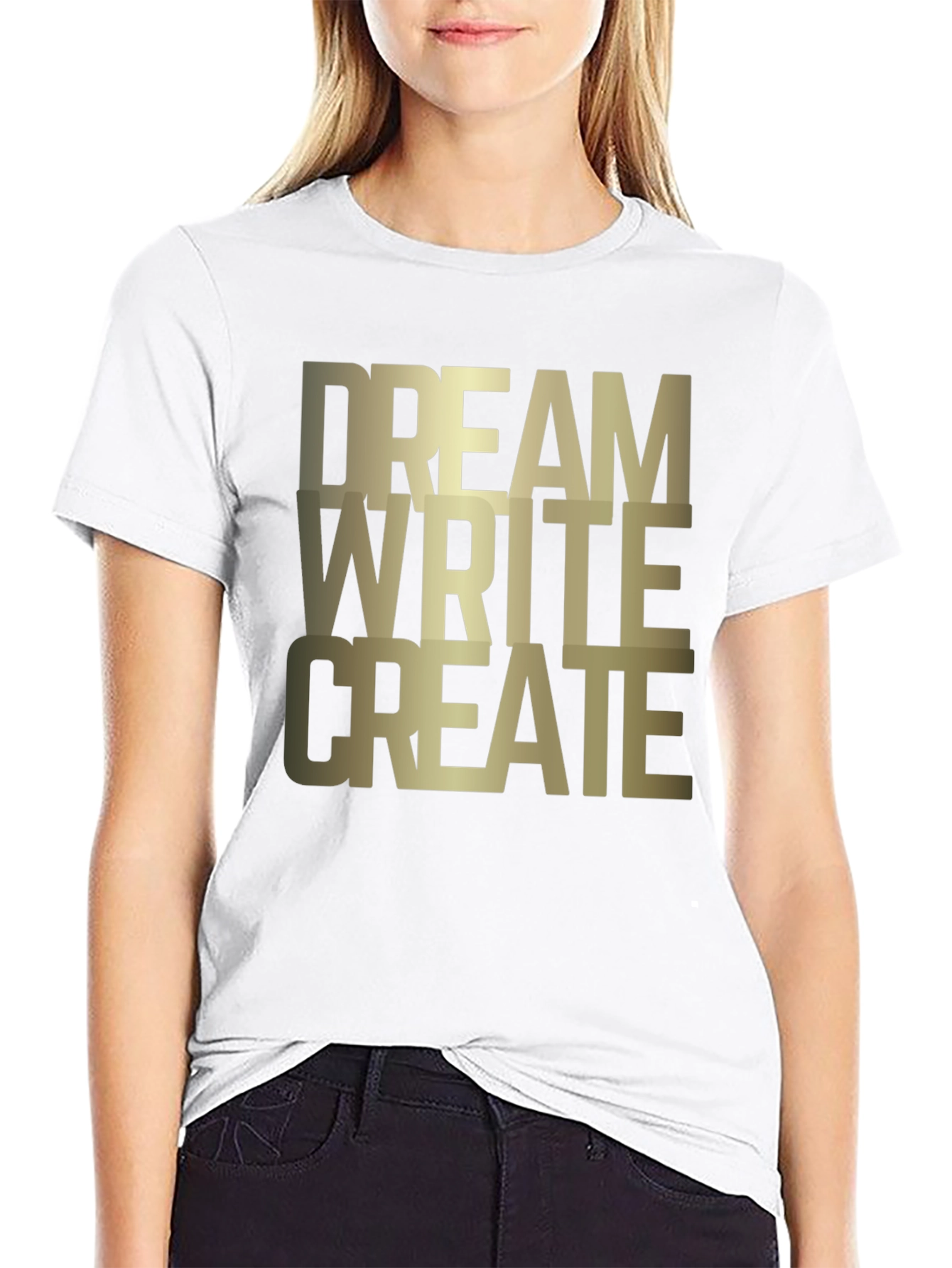 Dream Write Create Graphic Tee - Black