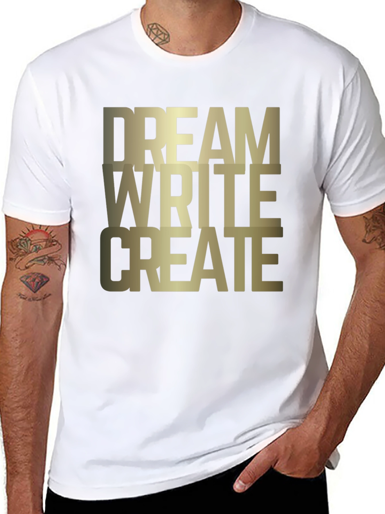 Dream Write Create Graphic Tee - Black