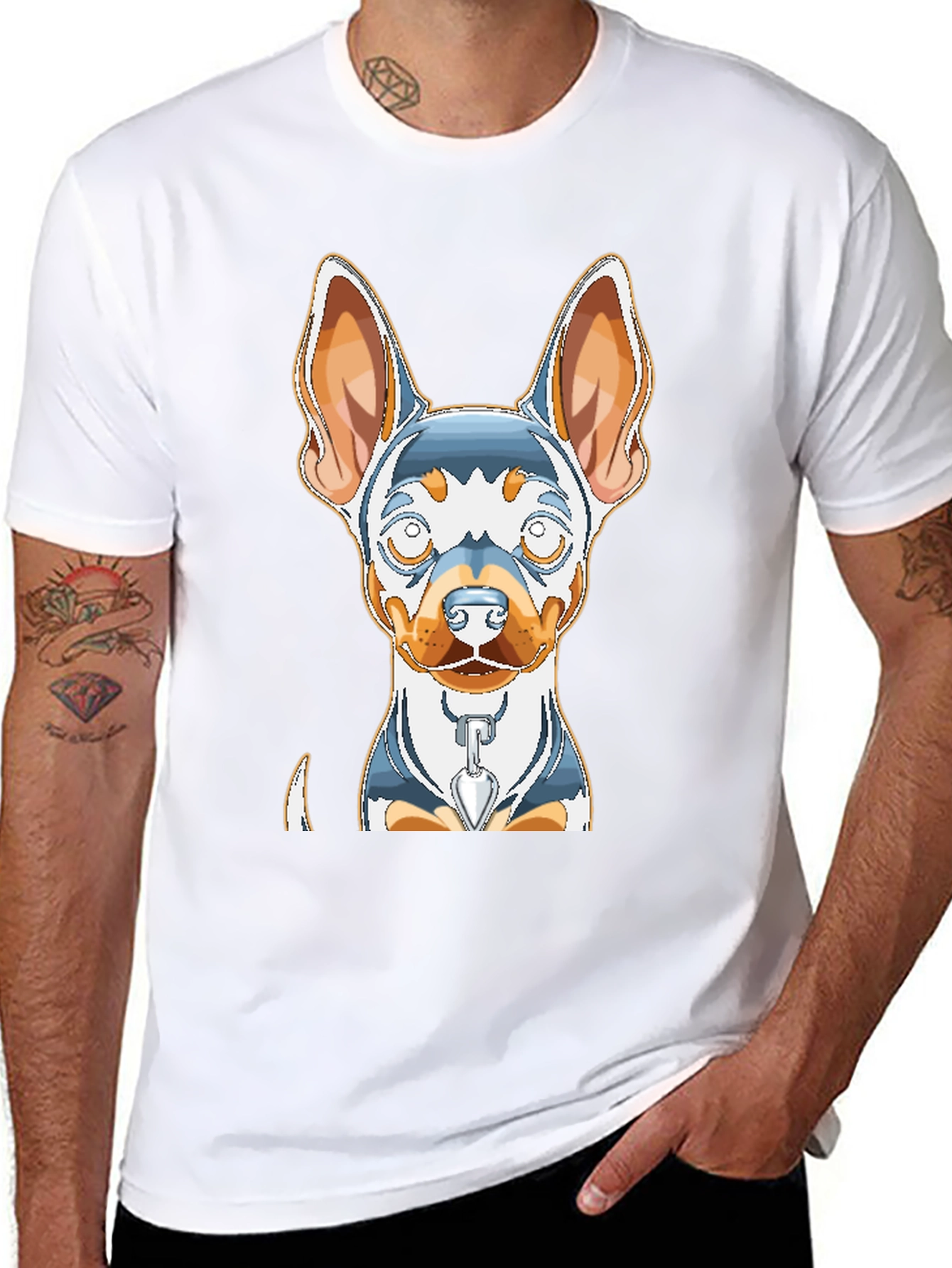 Dog Graphic Print Tee