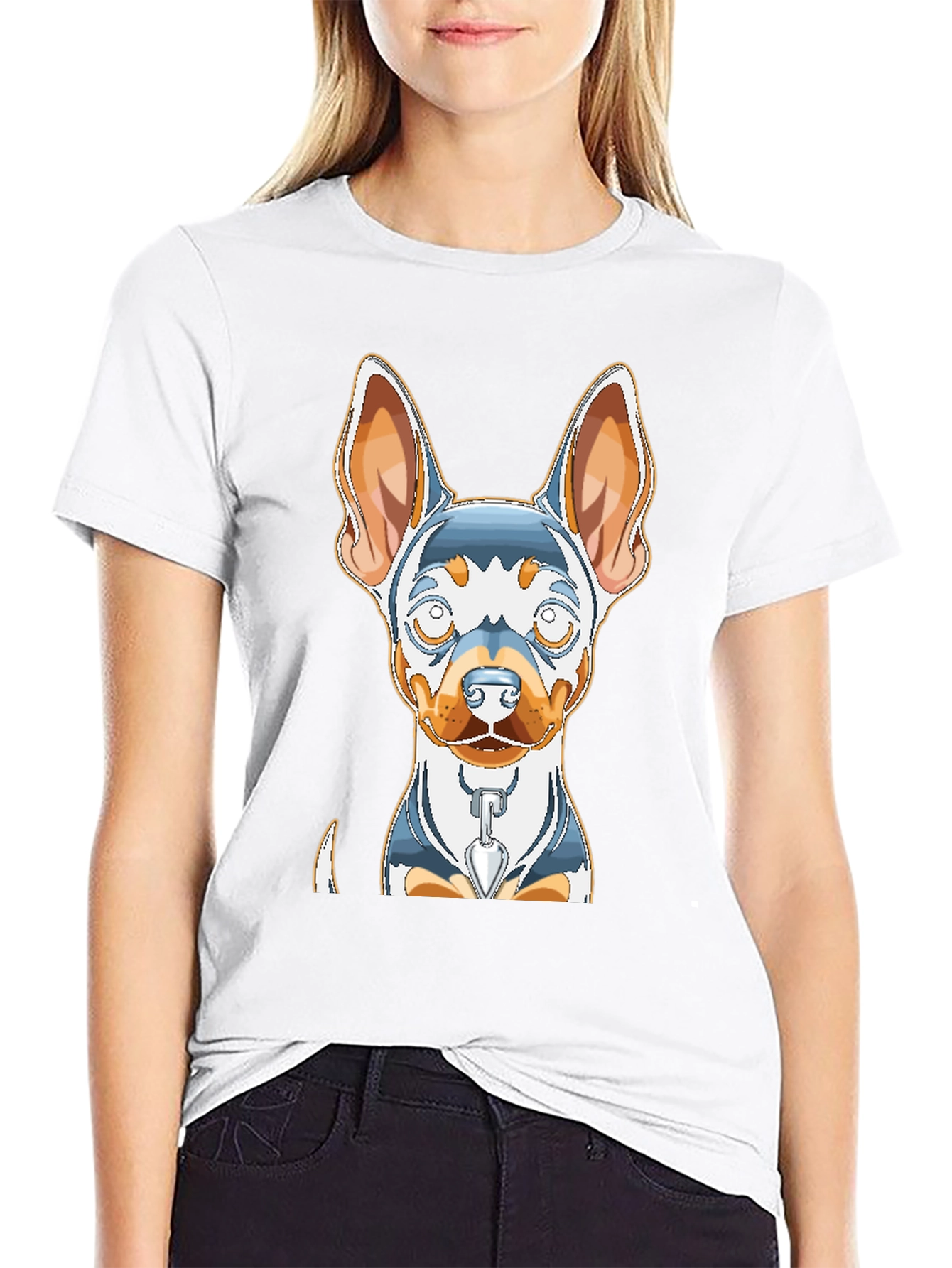 Dog Graphic Print Tee