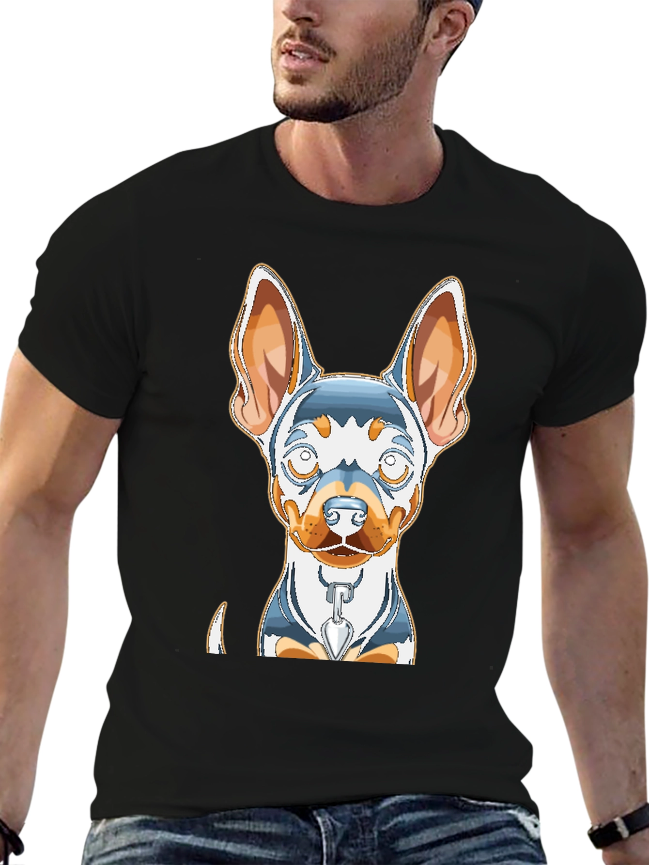 Dog Graphic Print Tee