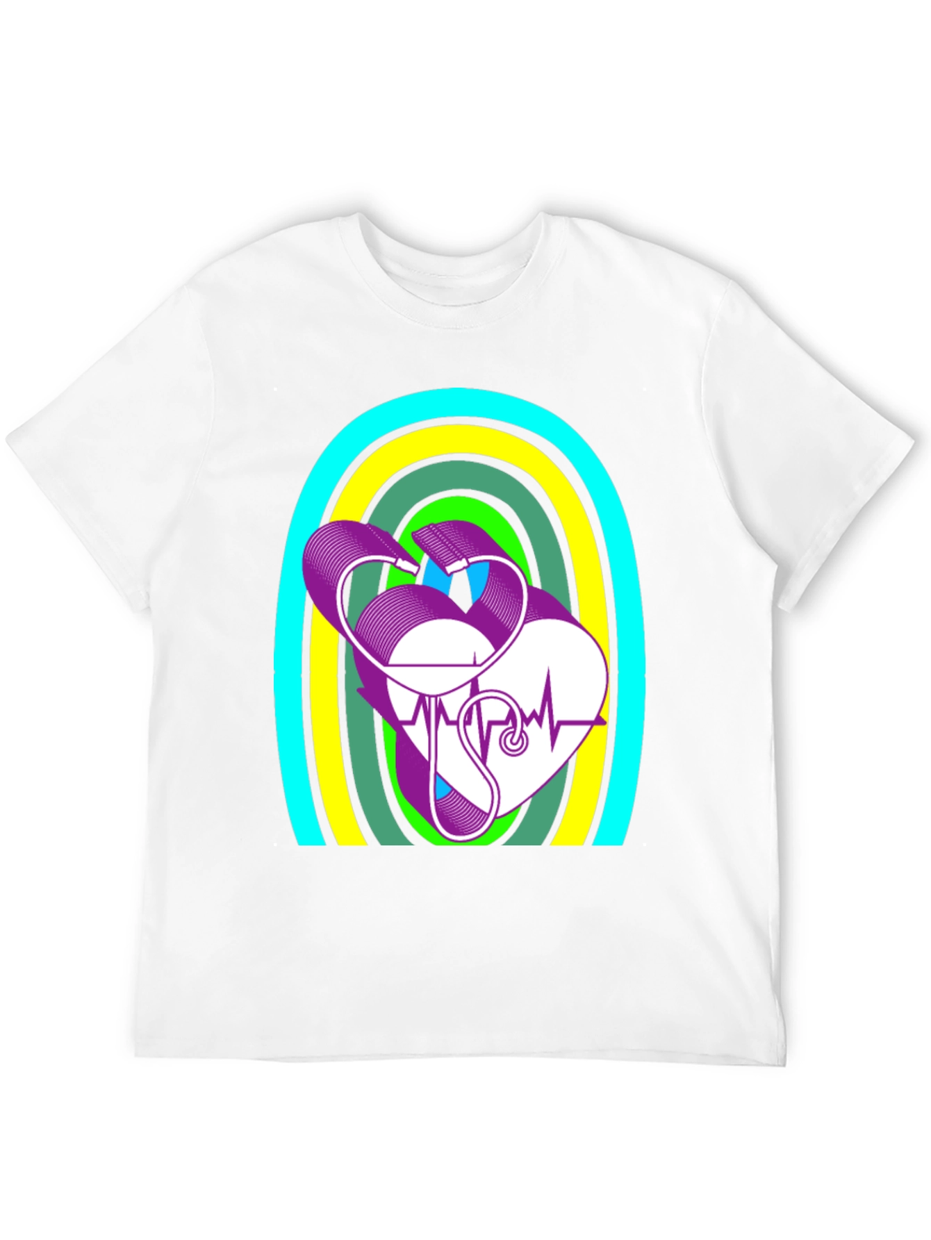 Heartbeat Stethoscope Graphic Tee