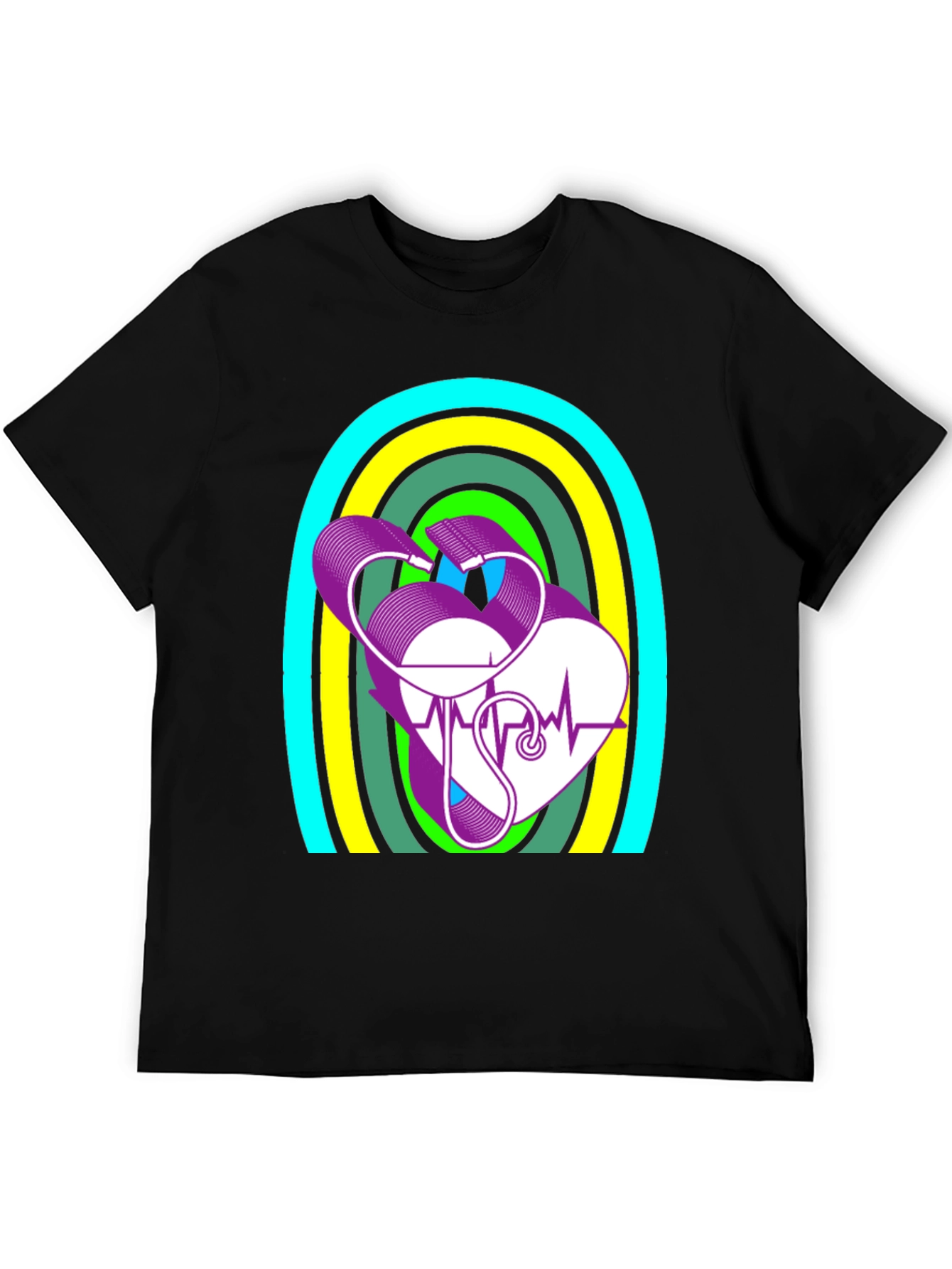 Heartbeat Stethoscope Graphic Tee