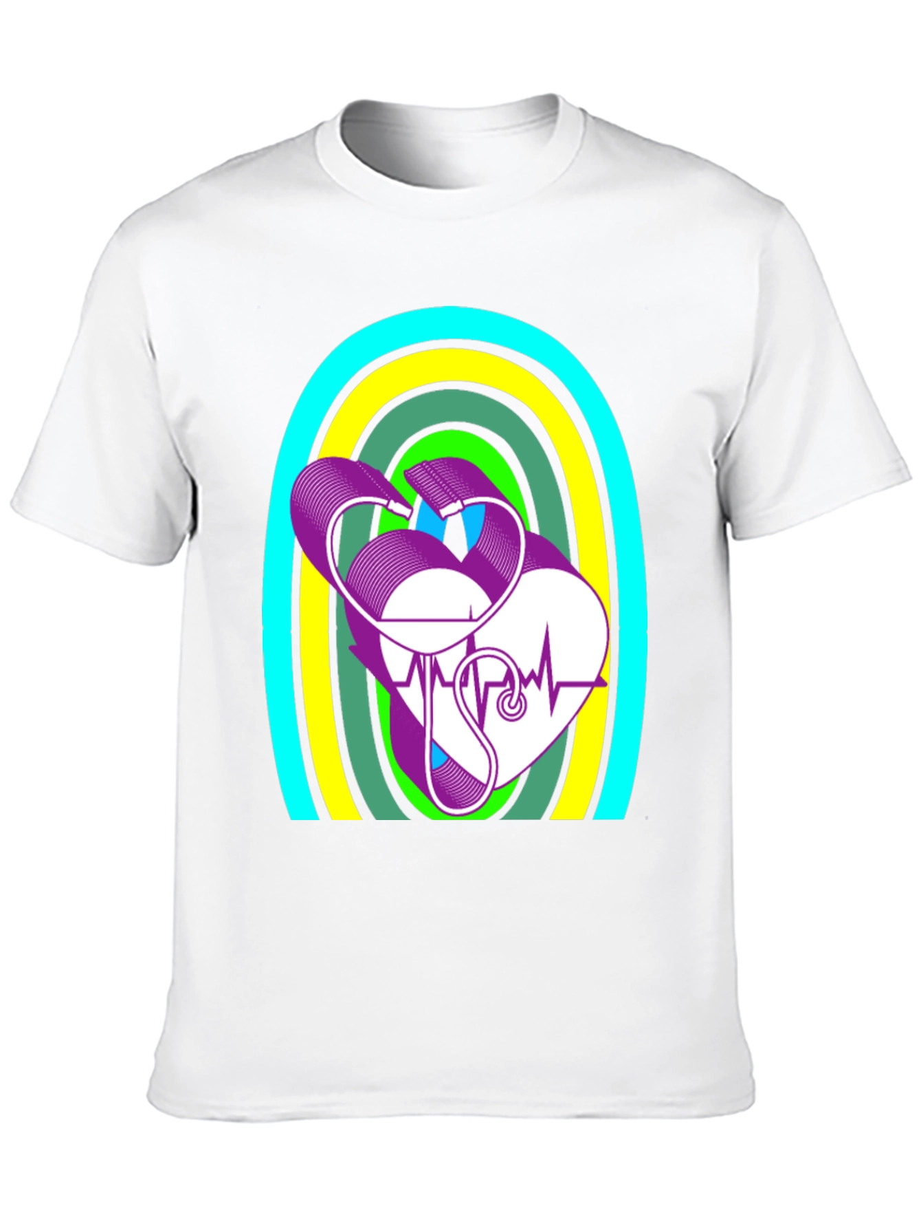 Heartbeat Stethoscope Graphic Tee
