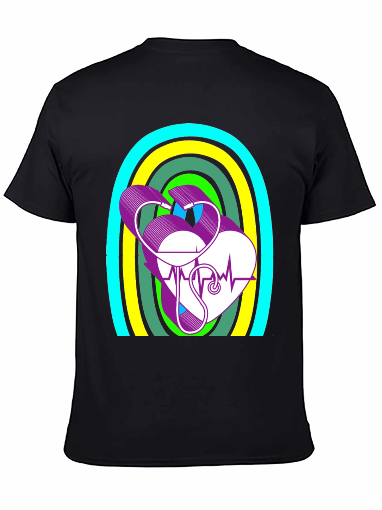 Heartbeat Stethoscope Graphic Tee