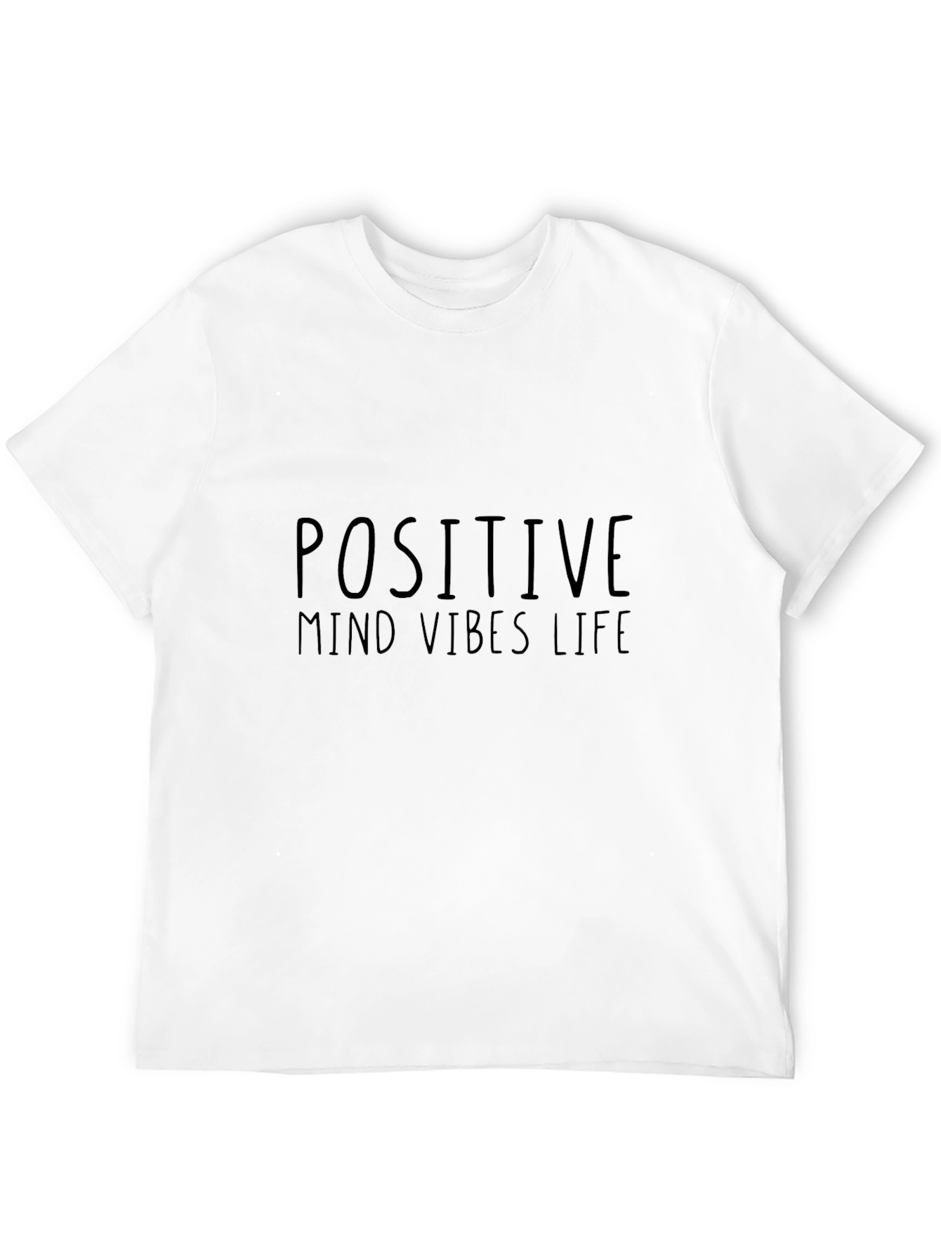 Positive Mind Vibes Life Black T-Shirt