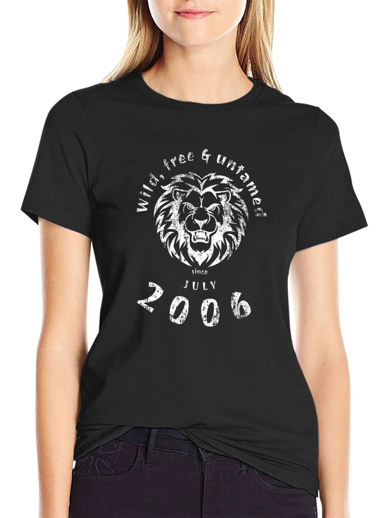 Wild Free & Untamed Lion Graphic T-Shirt