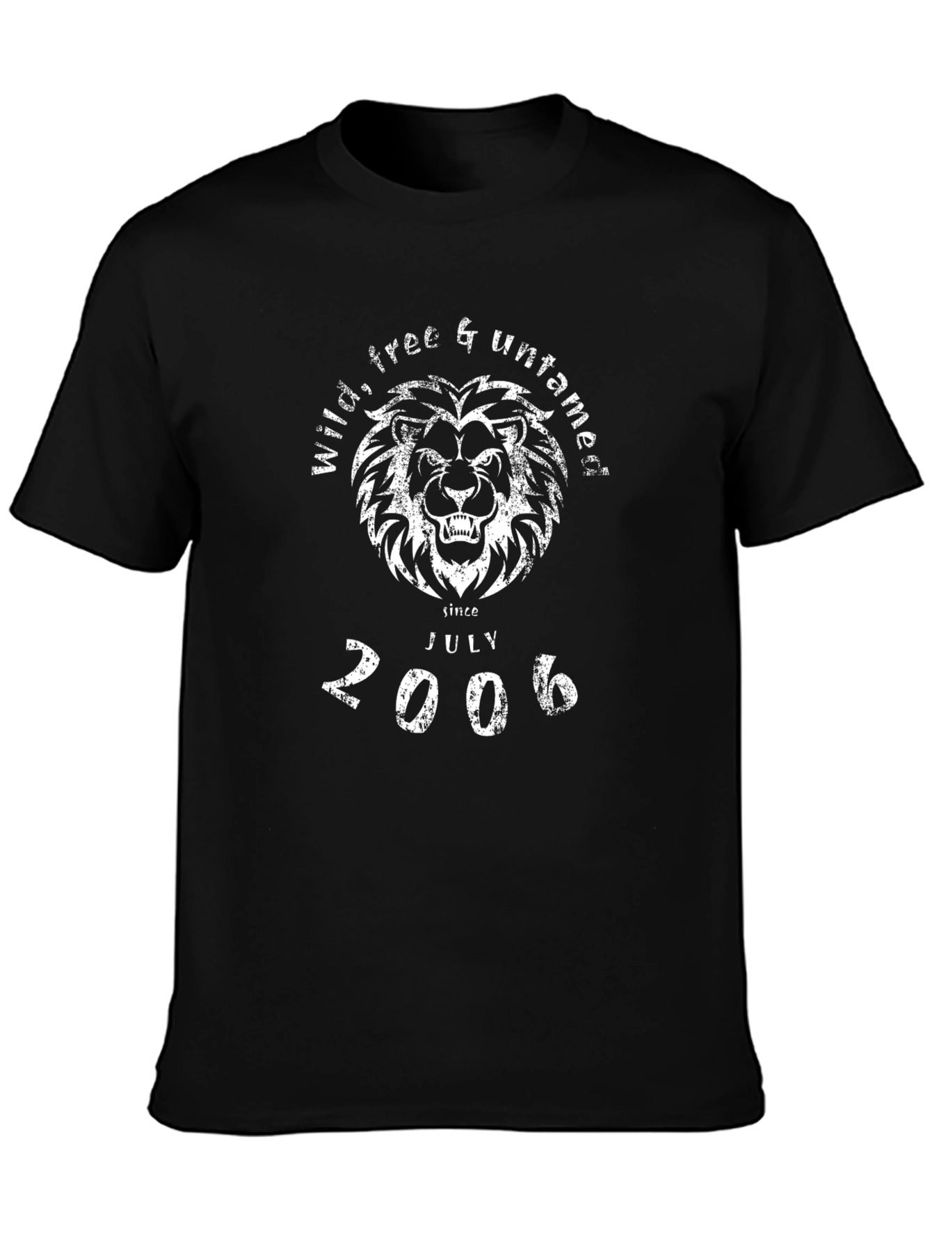 Wild Free & Untamed Lion Graphic T-Shirt