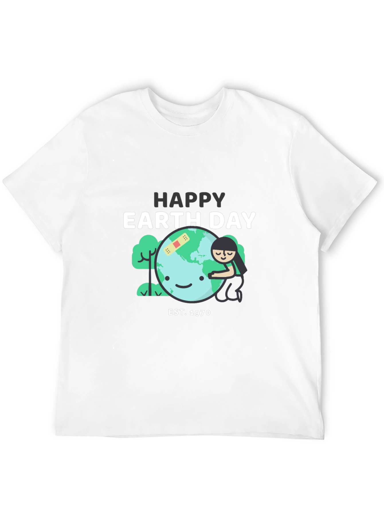 Happy Earth Day Black T-Shirt