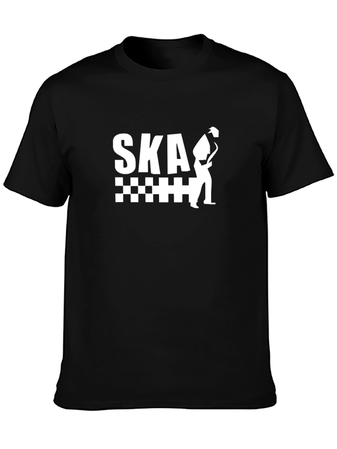 Ska Saxophone T-Shirt - Black & White