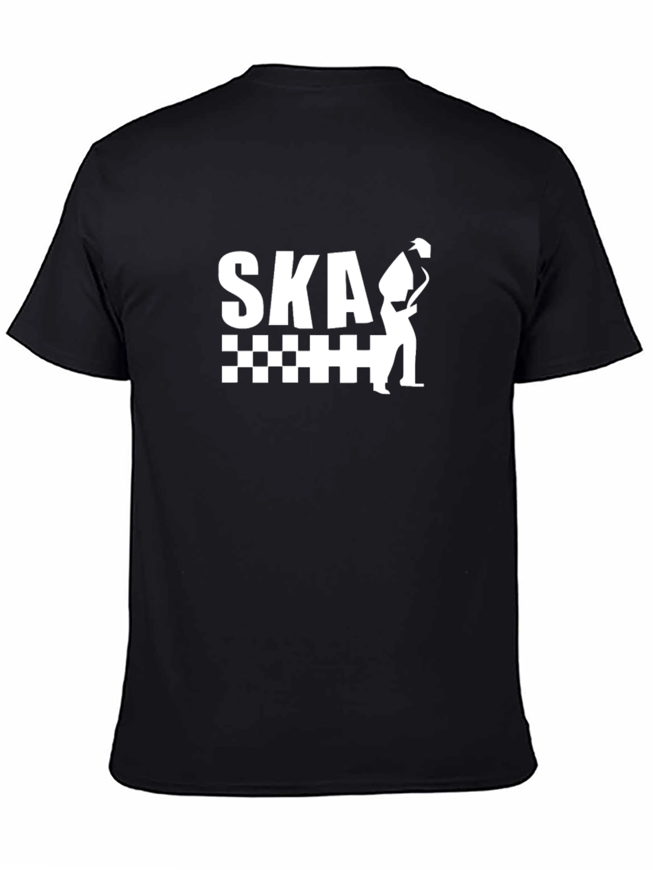 Ska Saxophone T-Shirt - Black & White