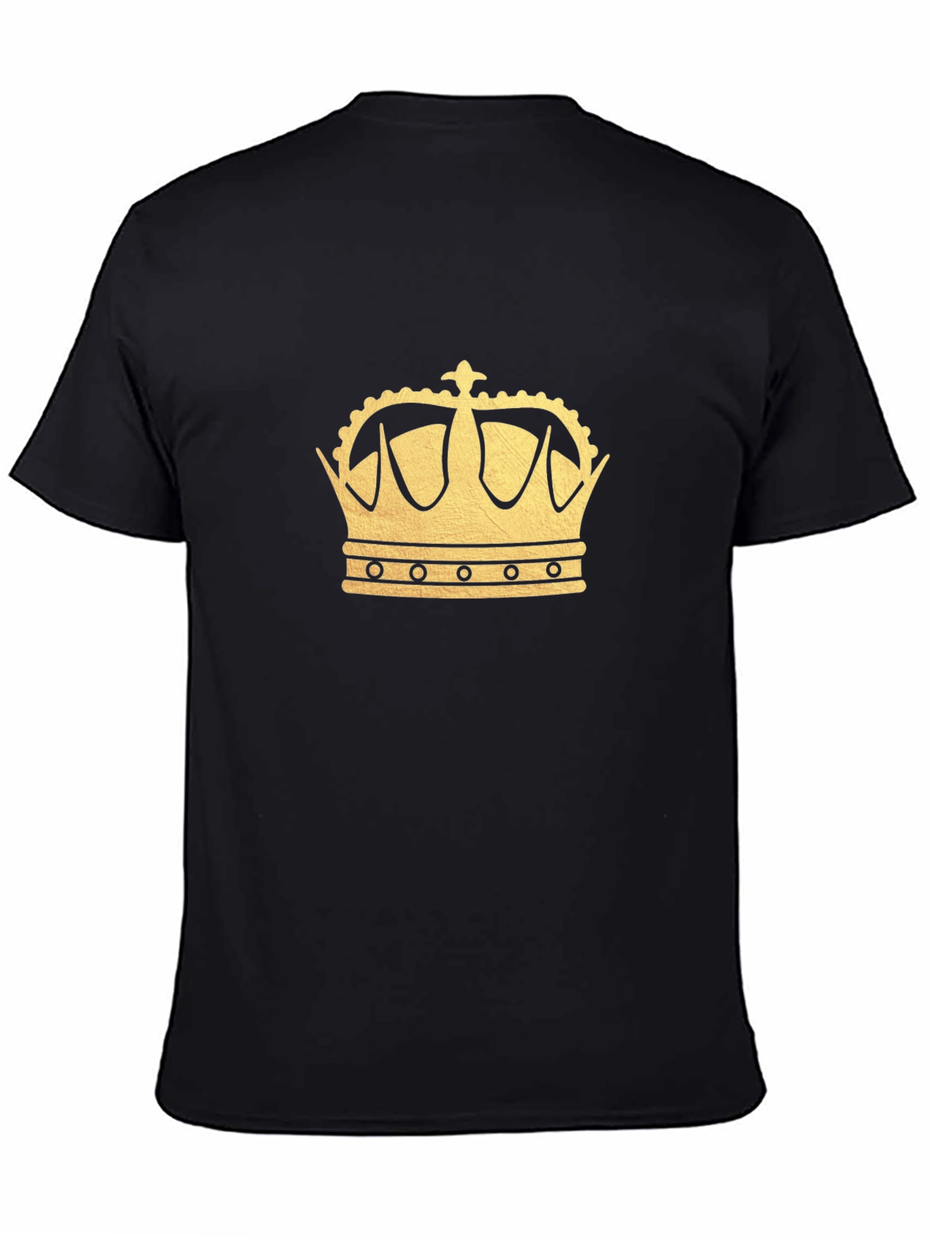 Gold Crown Graphic Black T-Shirt