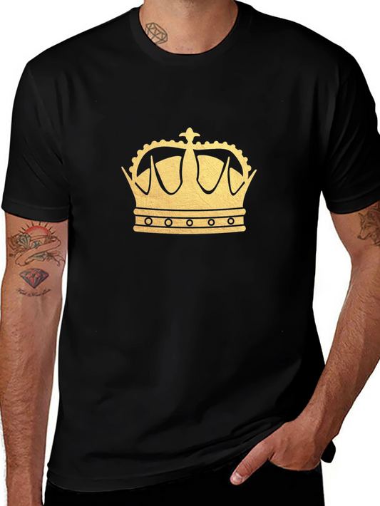 Gold Crown Graphic Black T-Shirt