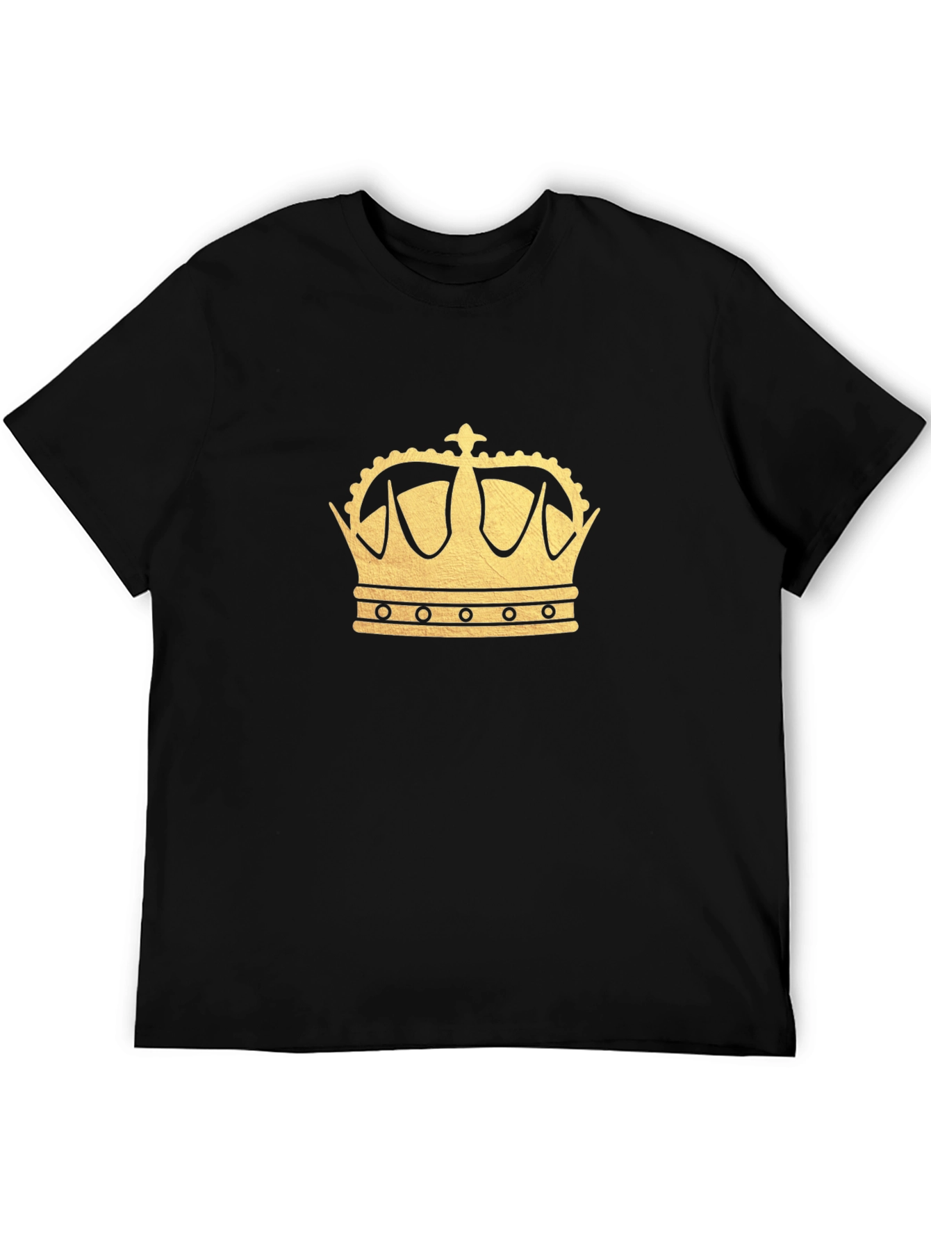 Gold Crown Graphic Black T-Shirt