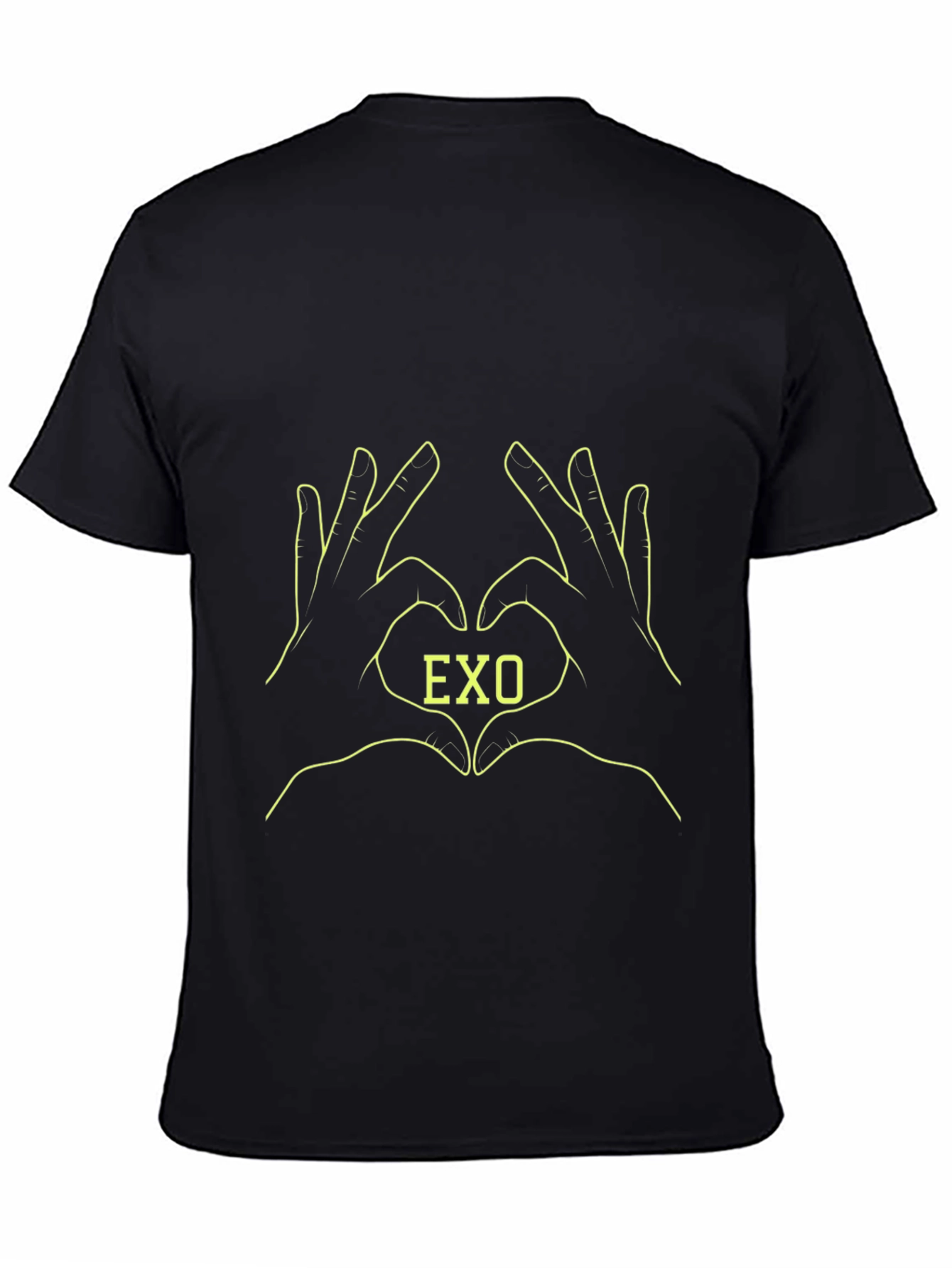 EXO Heart Hands Black T-Shirt