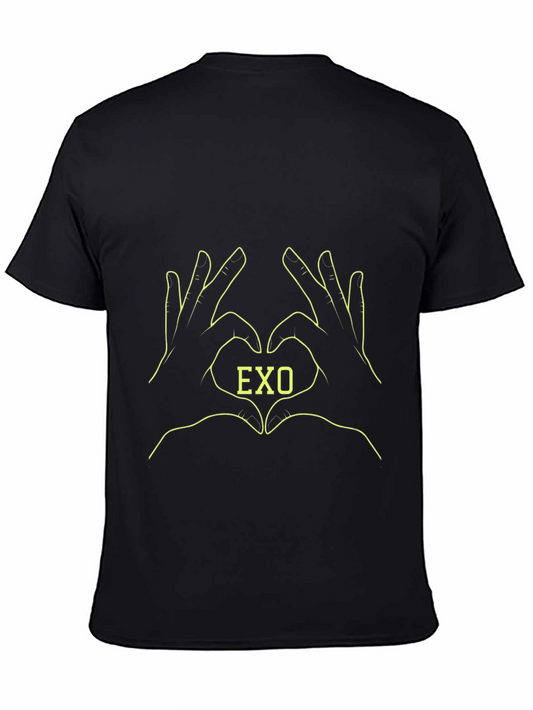 EXO Heart Hands Black T-Shirt