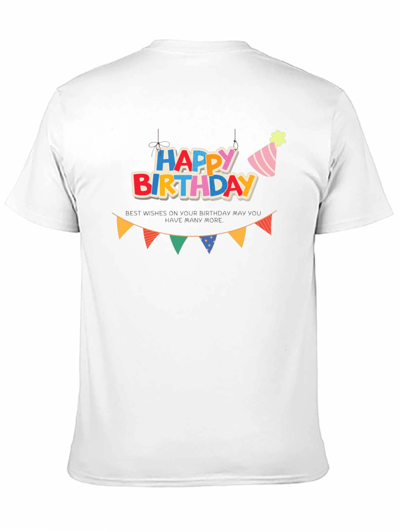 Happy Birthday Graphic Black T-Shirt