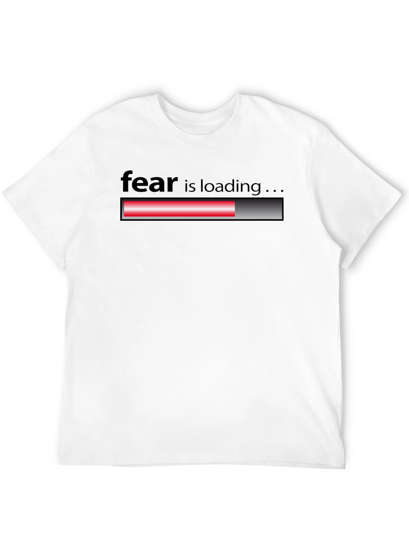 Fear Loading Black T-Shirt - Mens Graphic Tee