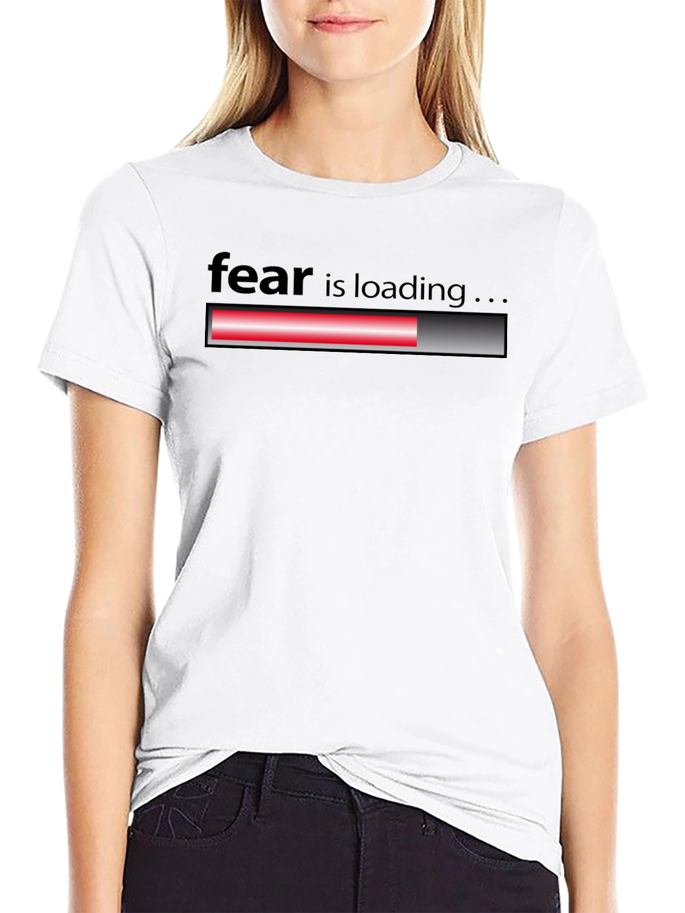 Fear Loading Black T-Shirt - Mens Graphic Tee