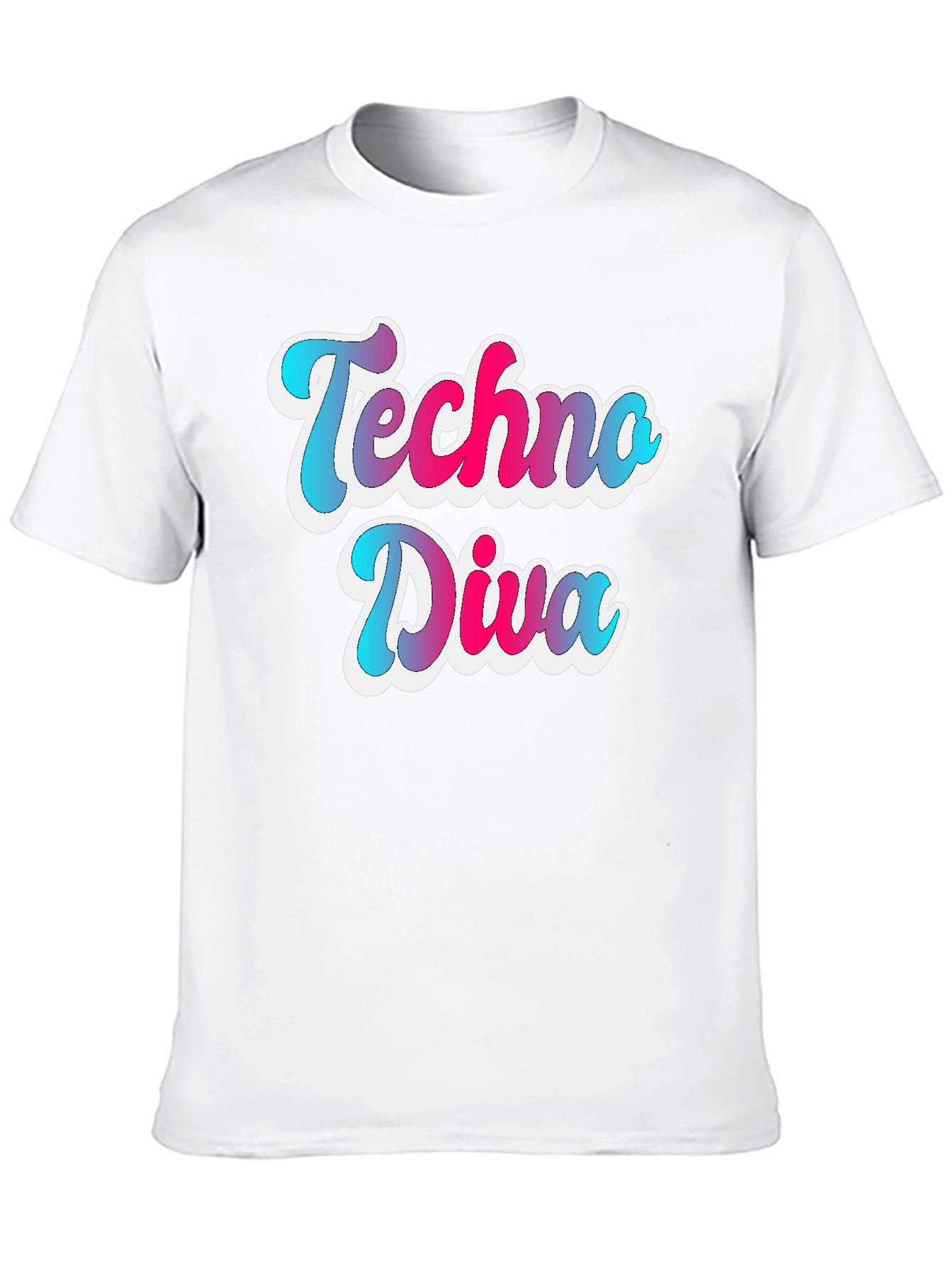 Techno Diva Gradient Graphic Tee