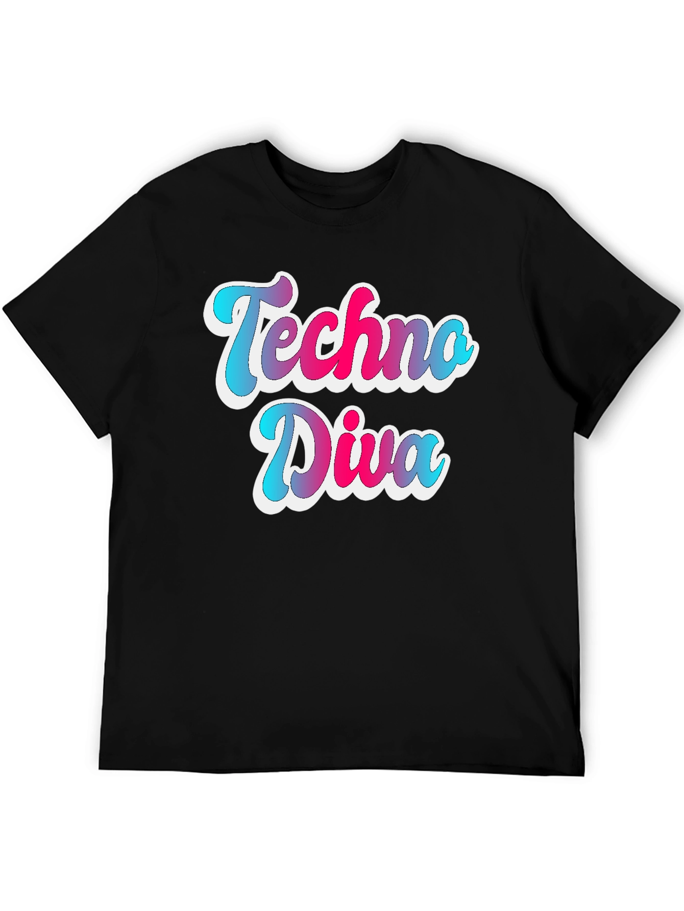 Techno Diva Gradient Graphic Tee