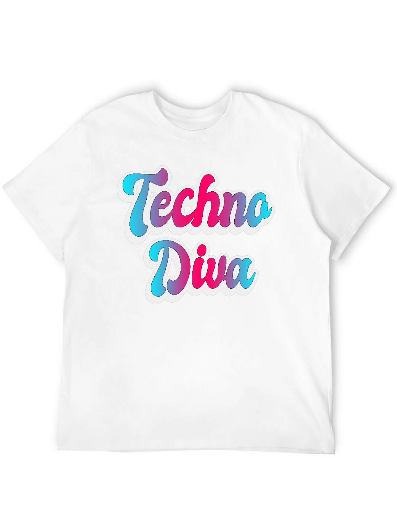 Techno Diva Gradient Graphic Tee