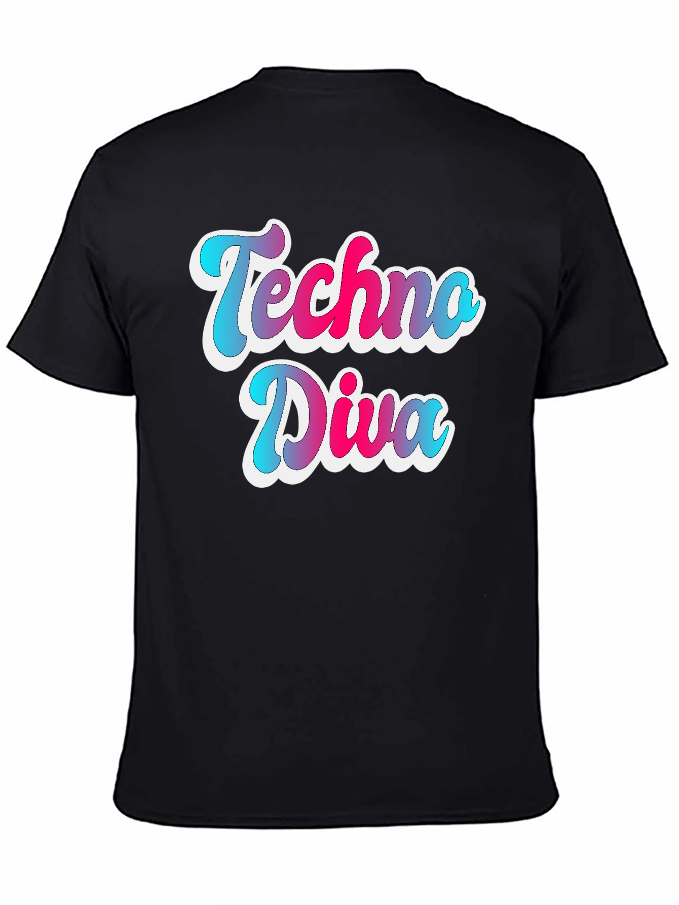 Techno Diva Gradient Graphic Tee
