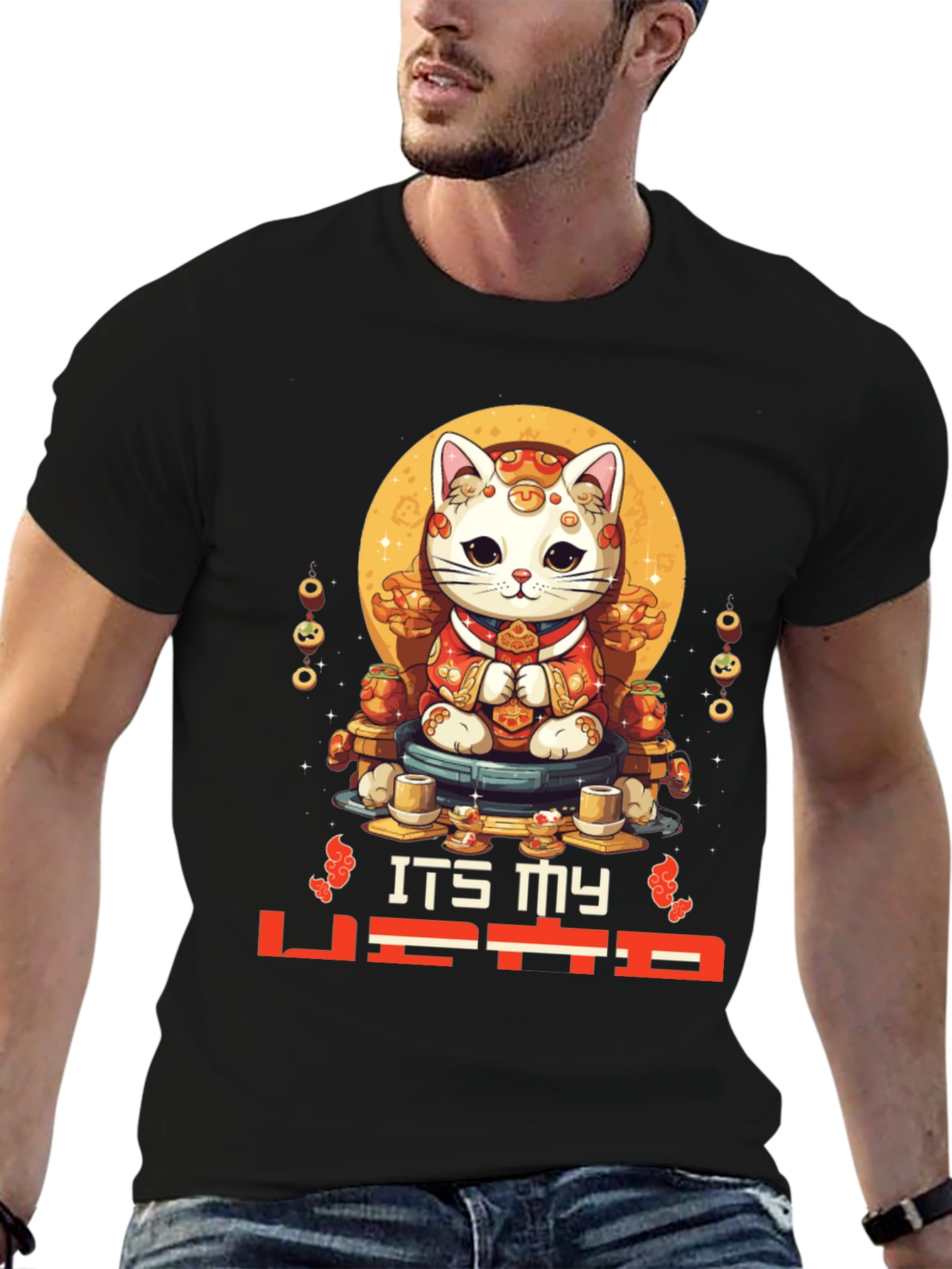 Lucky Cat T-Shirt - Its My Vibe