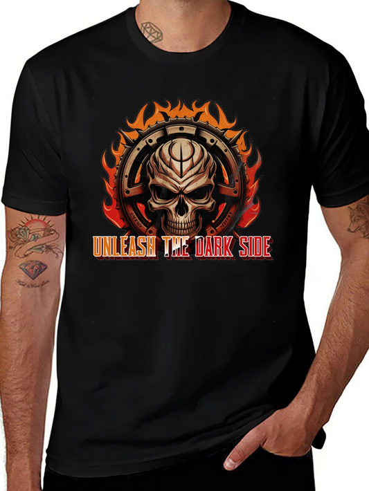 Unleash the Dark Side Skull Graphic Tee