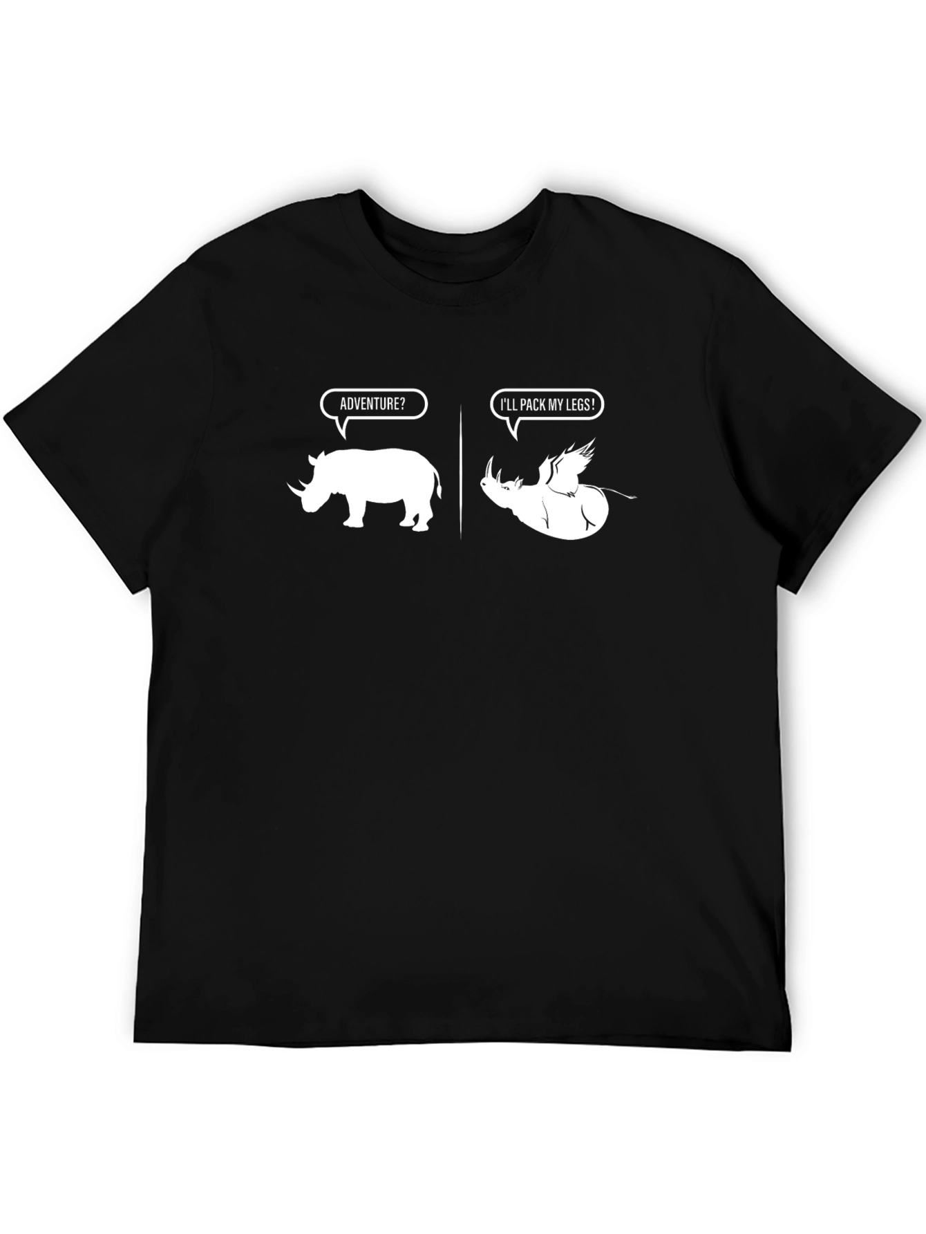 Rhino Adventure Humor Graphic Tee