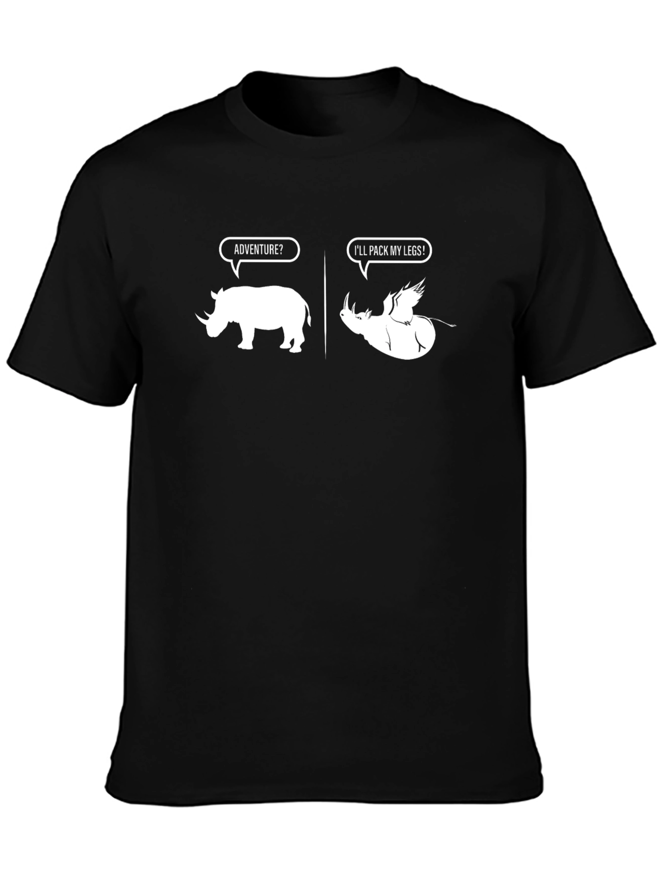 Rhino Adventure Humor Graphic Tee