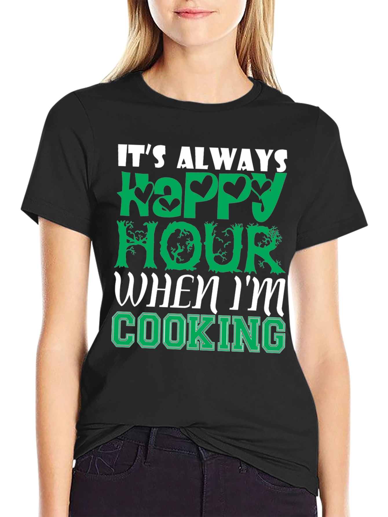 Happy Hour Cooking T-Shirt - Comfy Cotton Tee