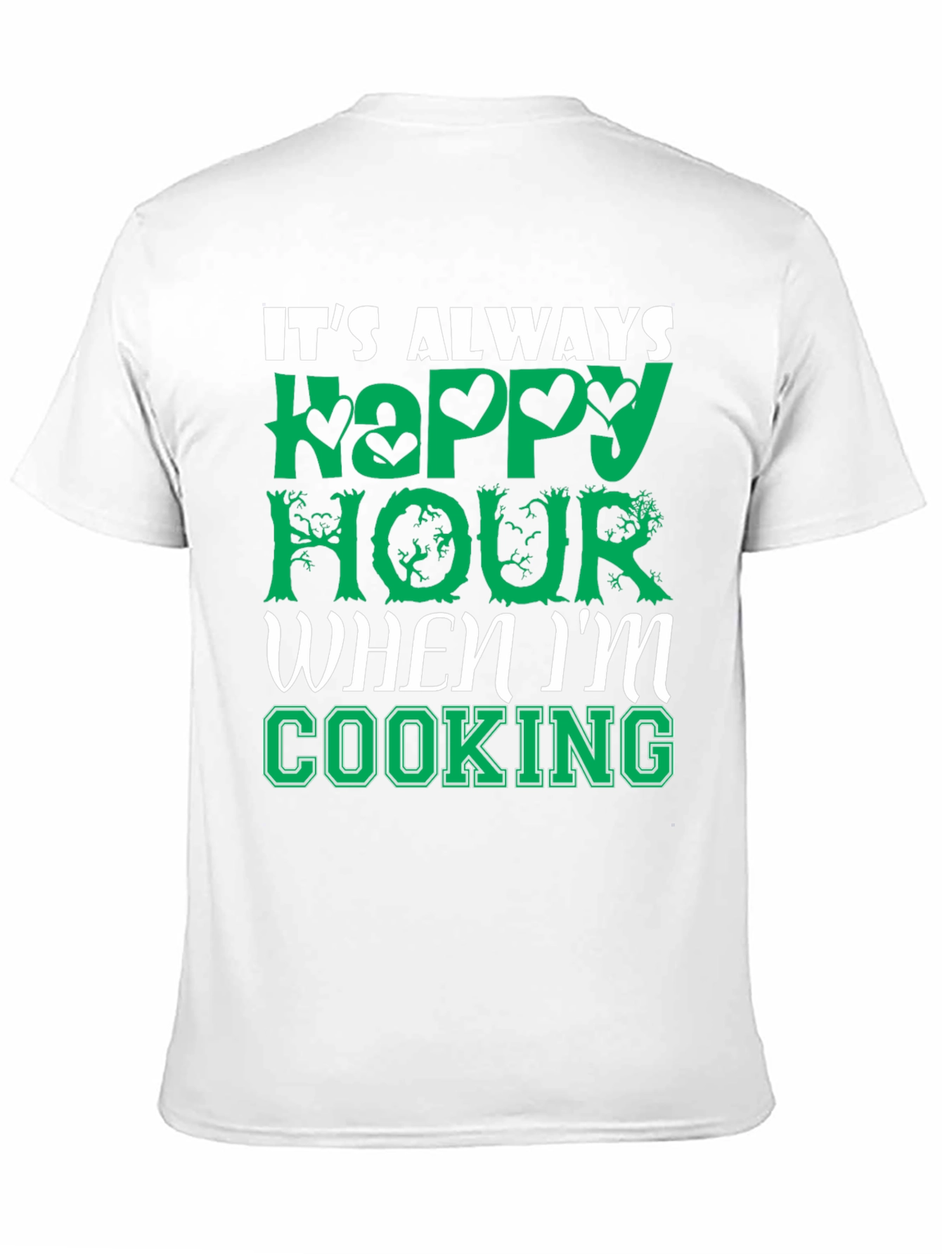 Happy Hour Cooking T-Shirt - Comfy Cotton Tee