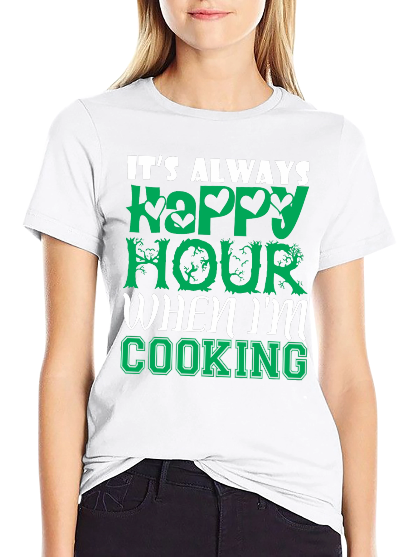 Happy Hour Cooking T-Shirt - Comfy Cotton Tee