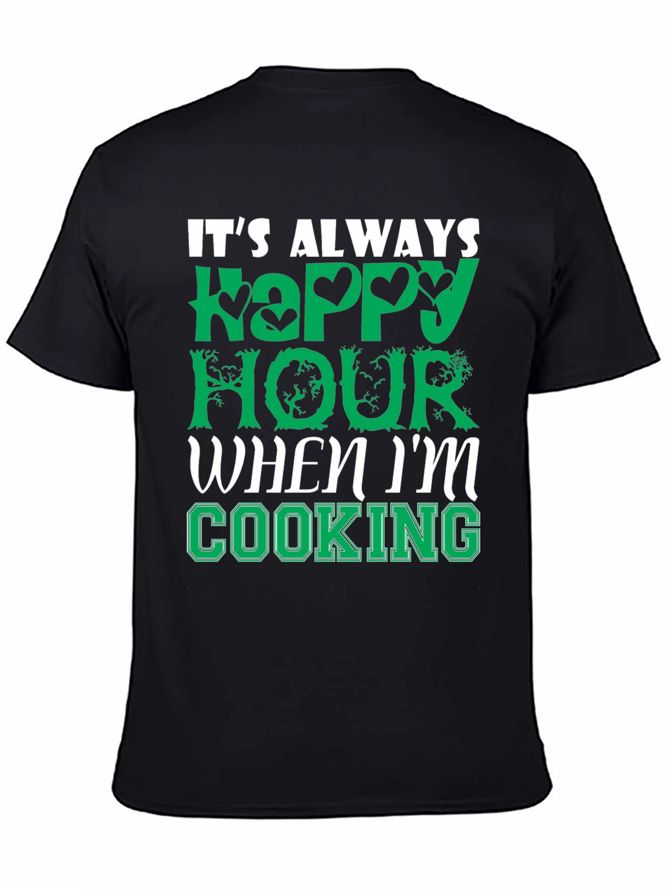 Happy Hour Cooking T-Shirt - Comfy Cotton Tee