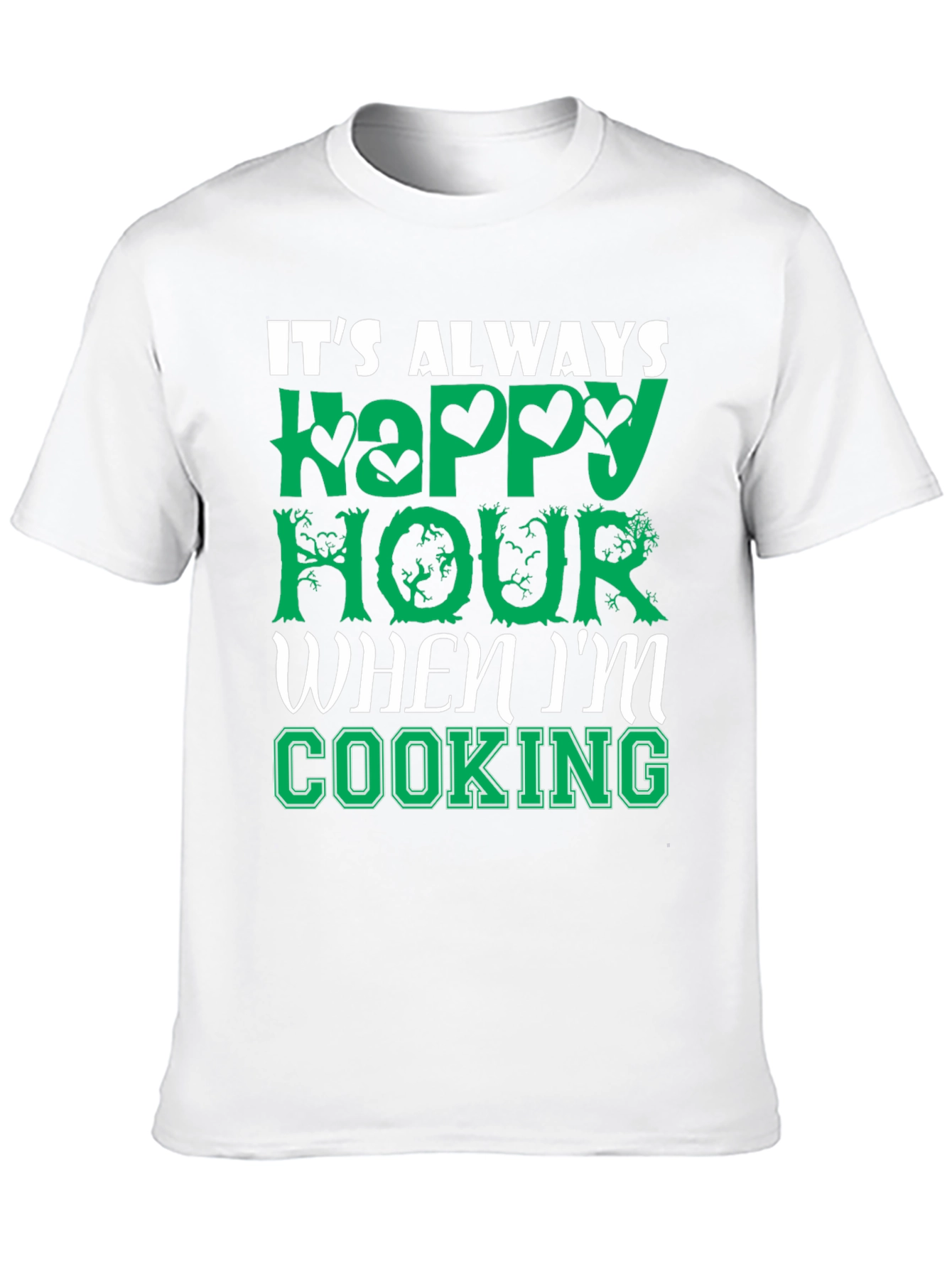 Happy Hour Cooking T-Shirt - Comfy Cotton Tee