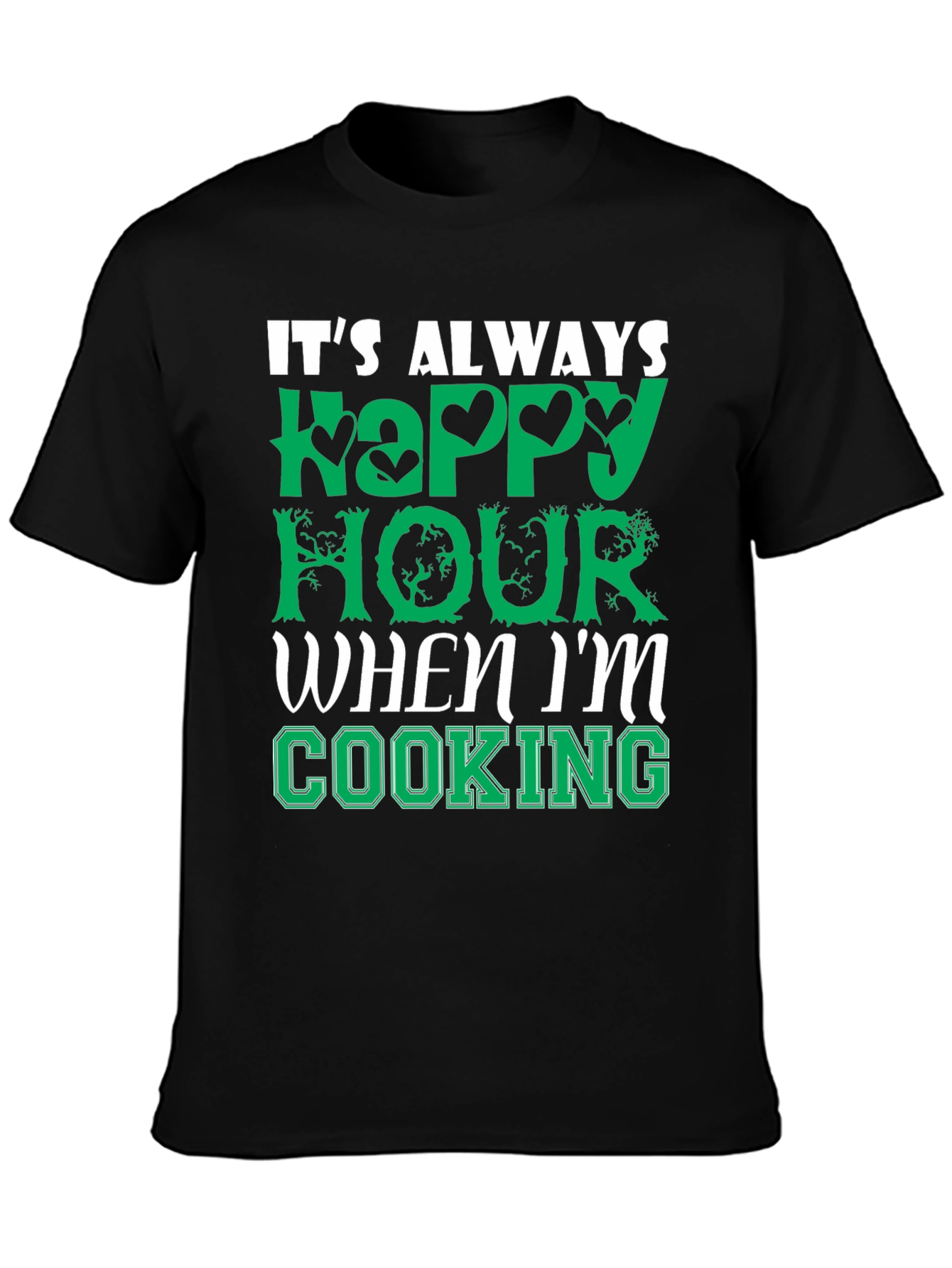 Happy Hour Cooking T-Shirt - Comfy Cotton Tee
