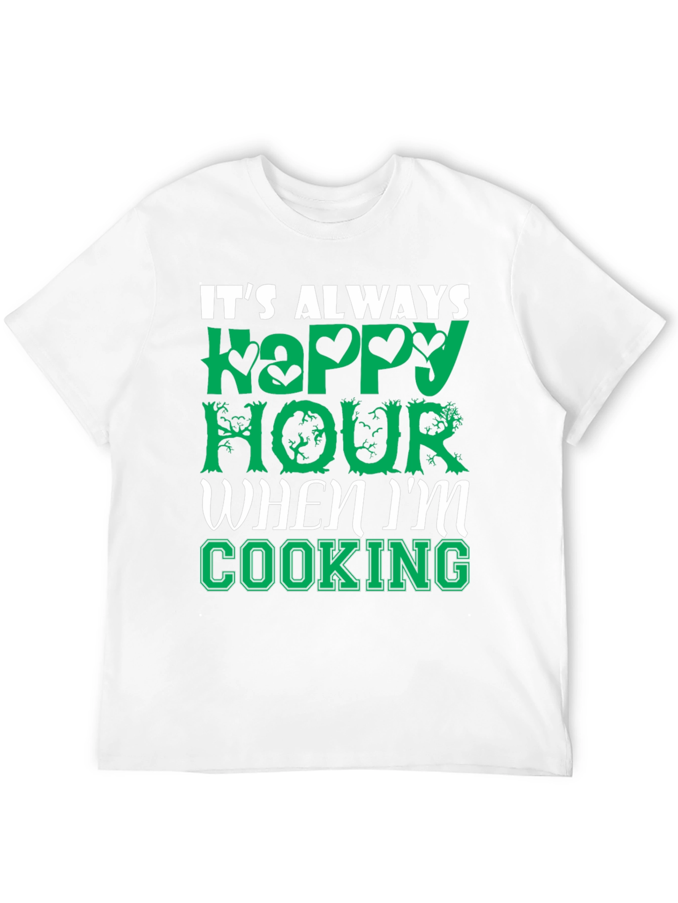 Happy Hour Cooking T-Shirt - Comfy Cotton Tee