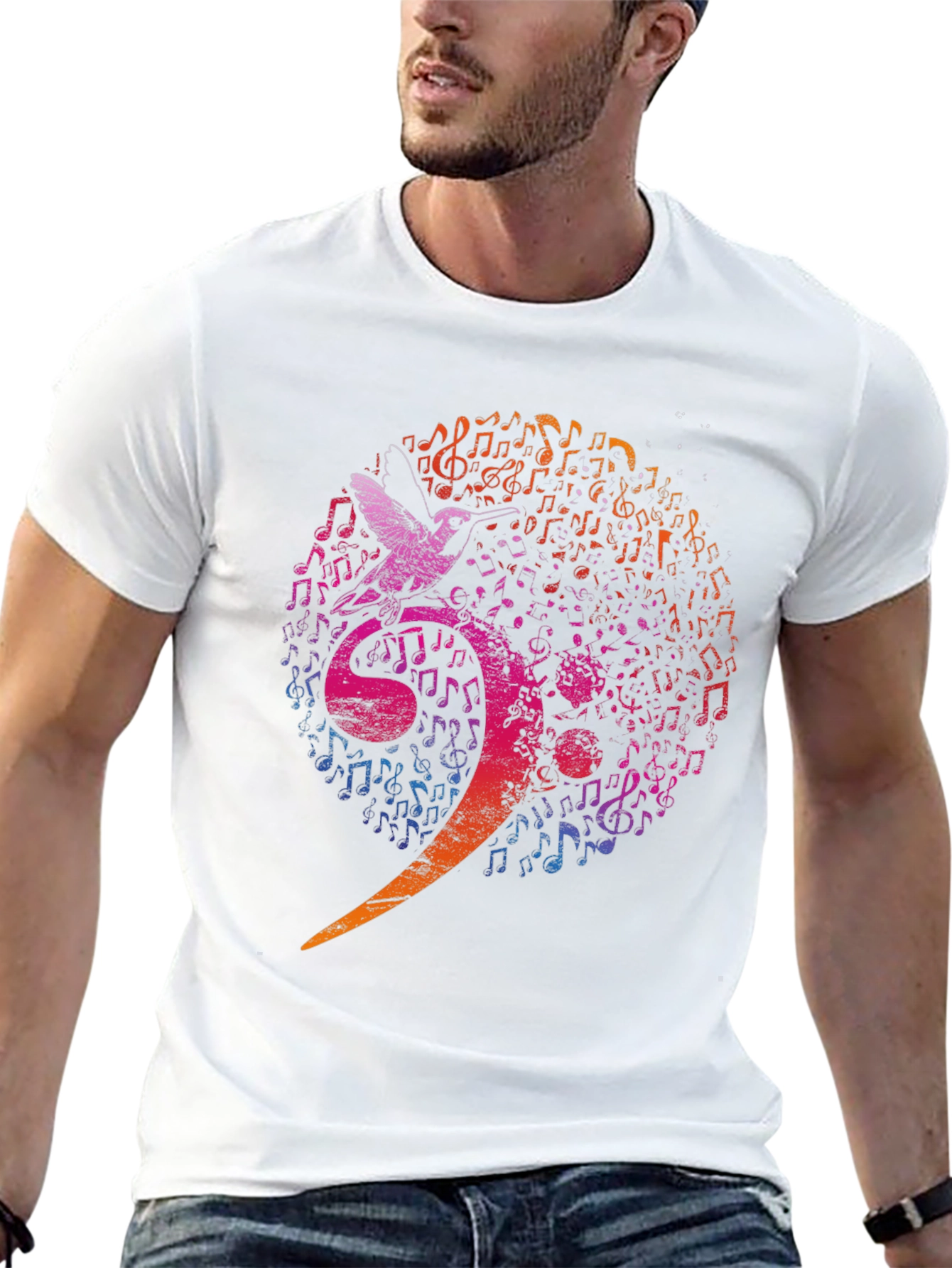 Musical Bird Graphic Tee