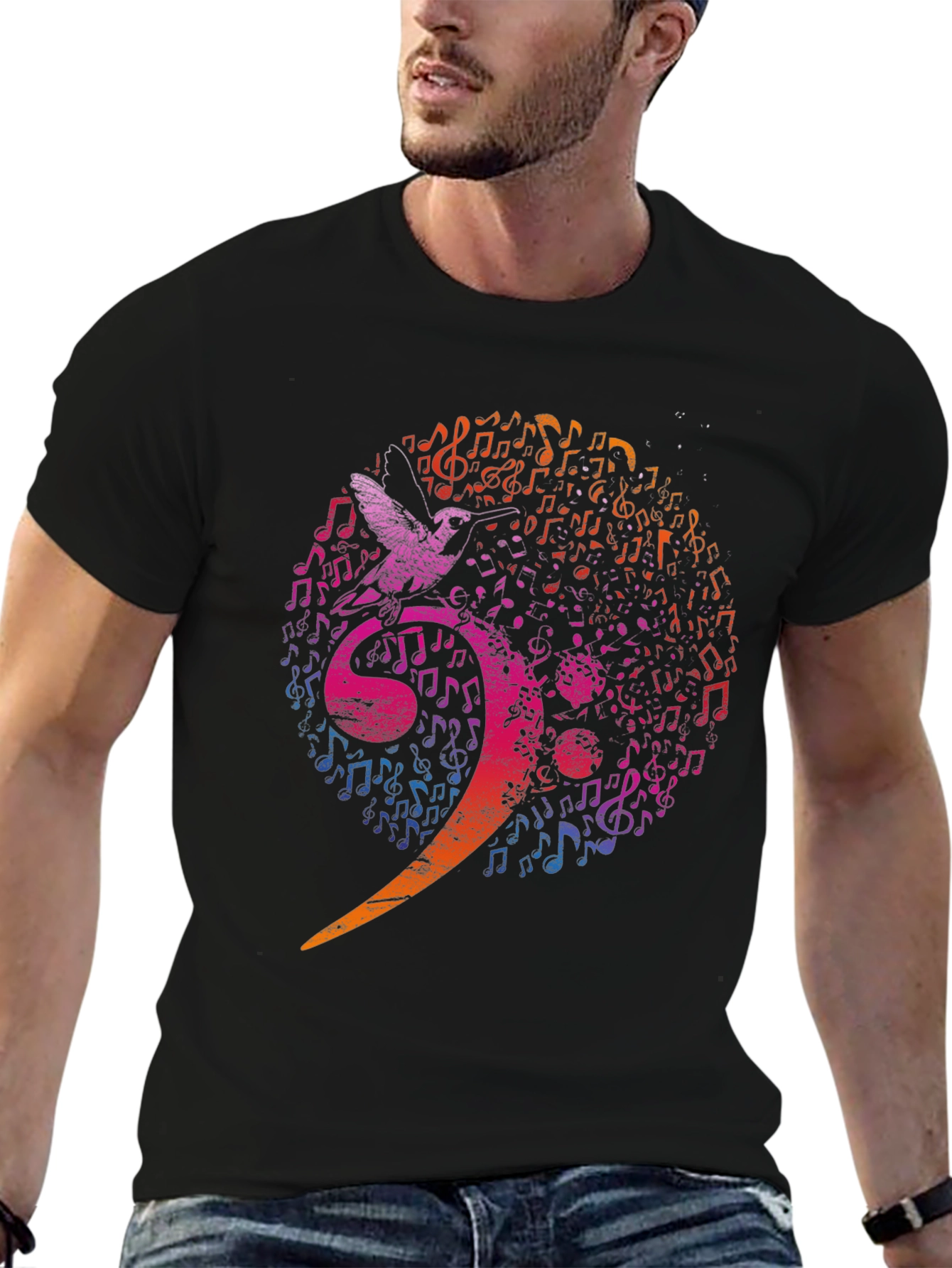 Musical Bird Graphic Tee