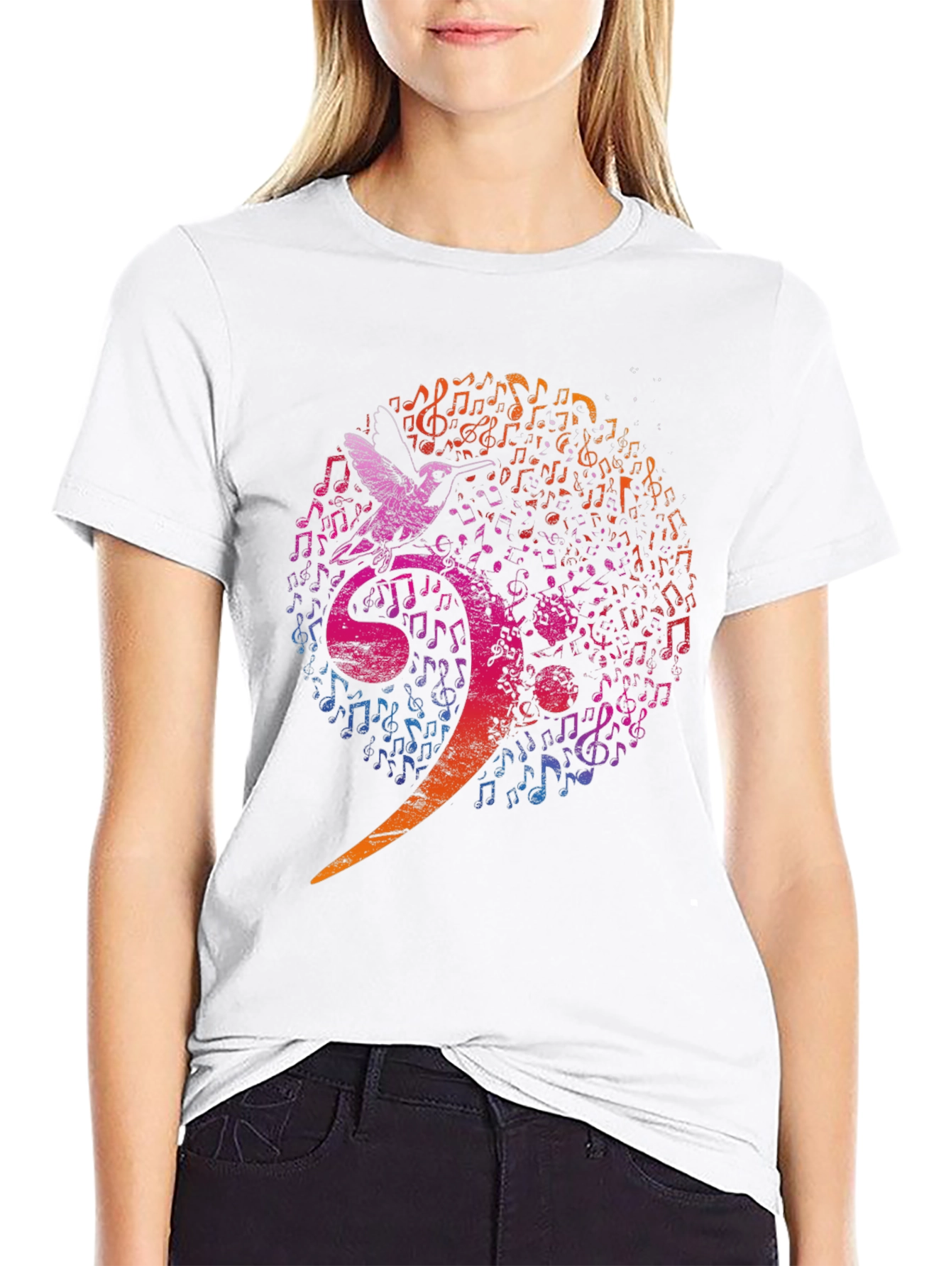 Musical Bird Graphic Tee