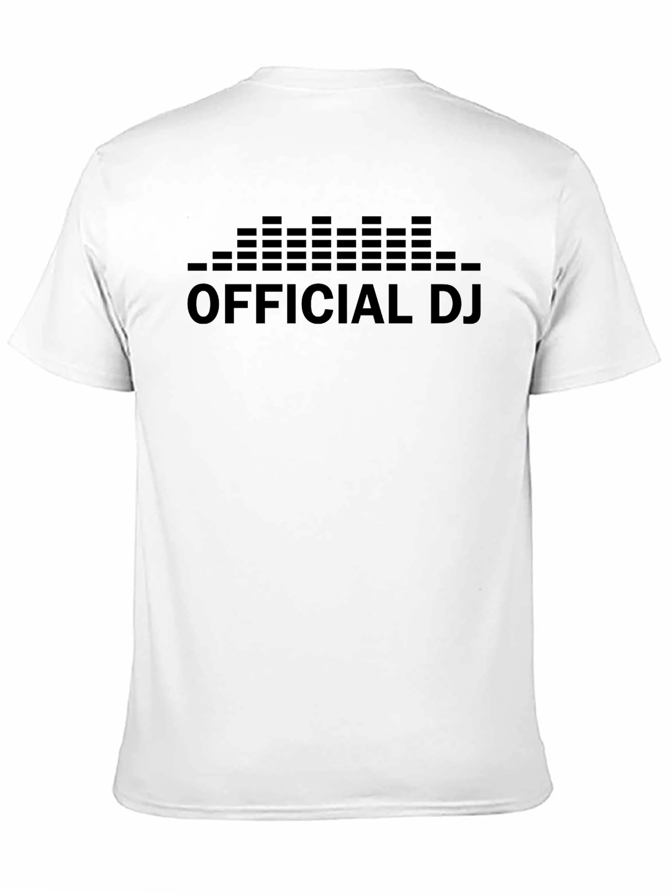 Official DJ Black T-Shirt - Music Equalizer Design