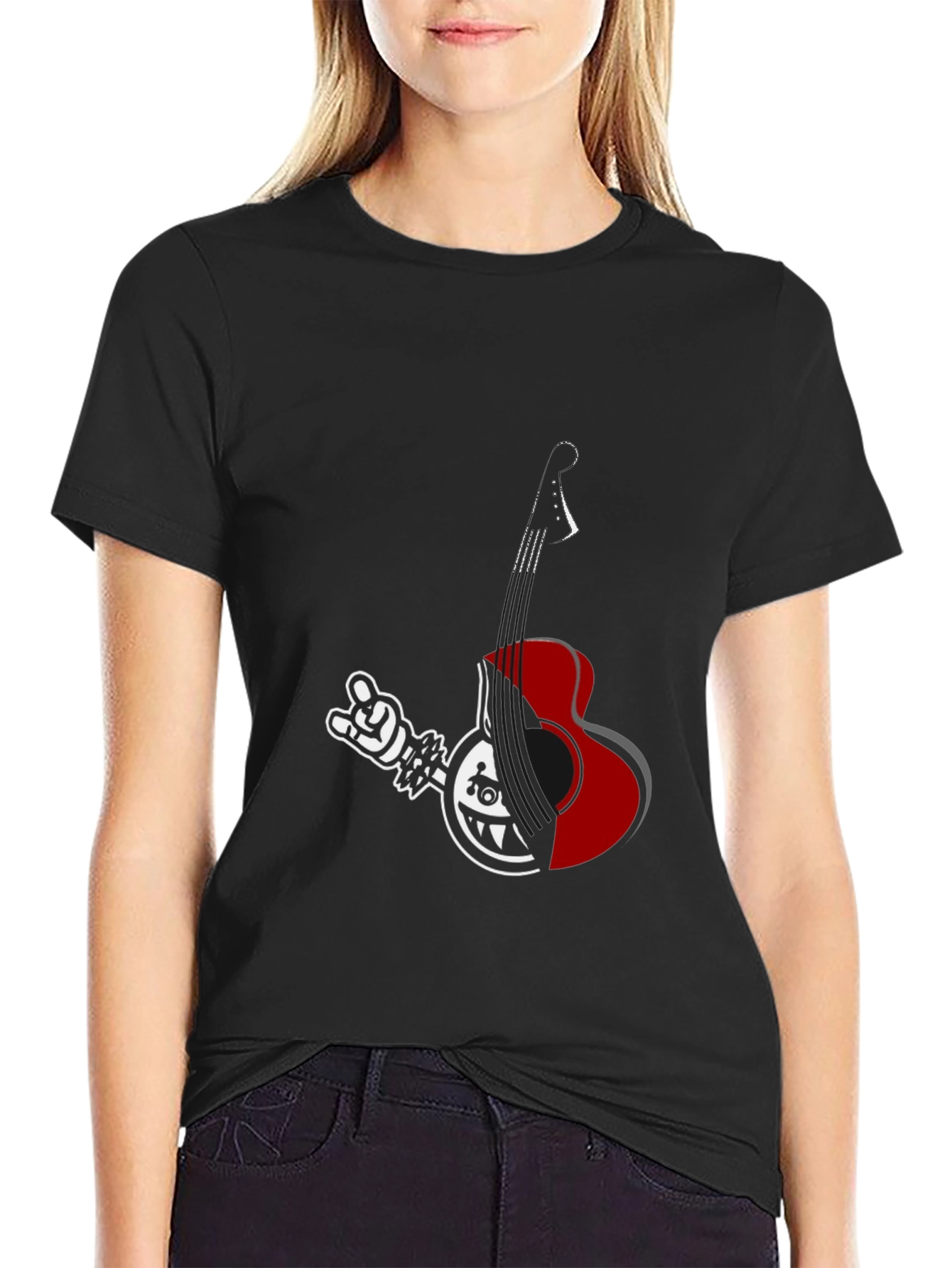 Rock Guitar Graphic T-Shirt - Cool Casual Tee