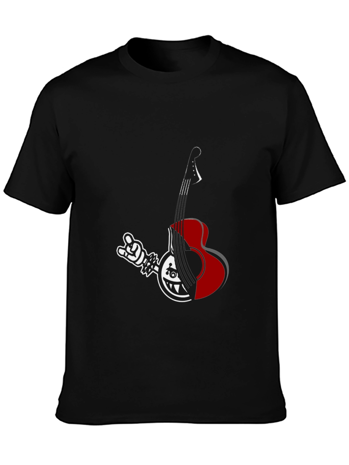 Rock Guitar Graphic T-Shirt - Cool Casual Tee